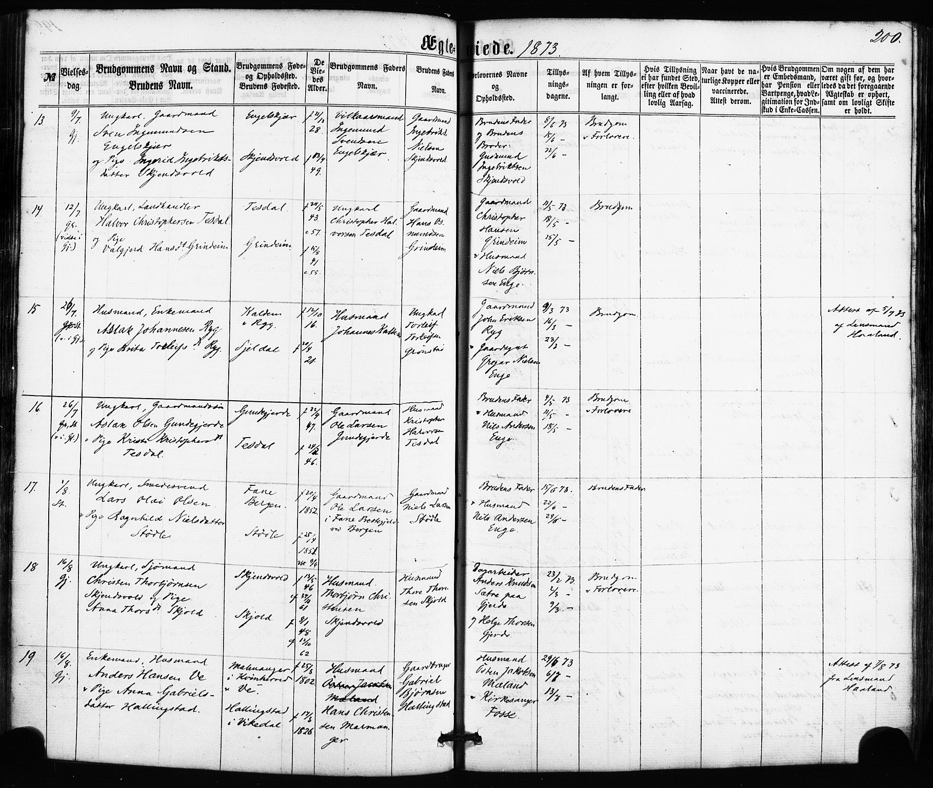 Etne sokneprestembete, AV/SAB-A-75001/H/Haa: Ministerialbok nr. A 9, 1862-1878, s. 200