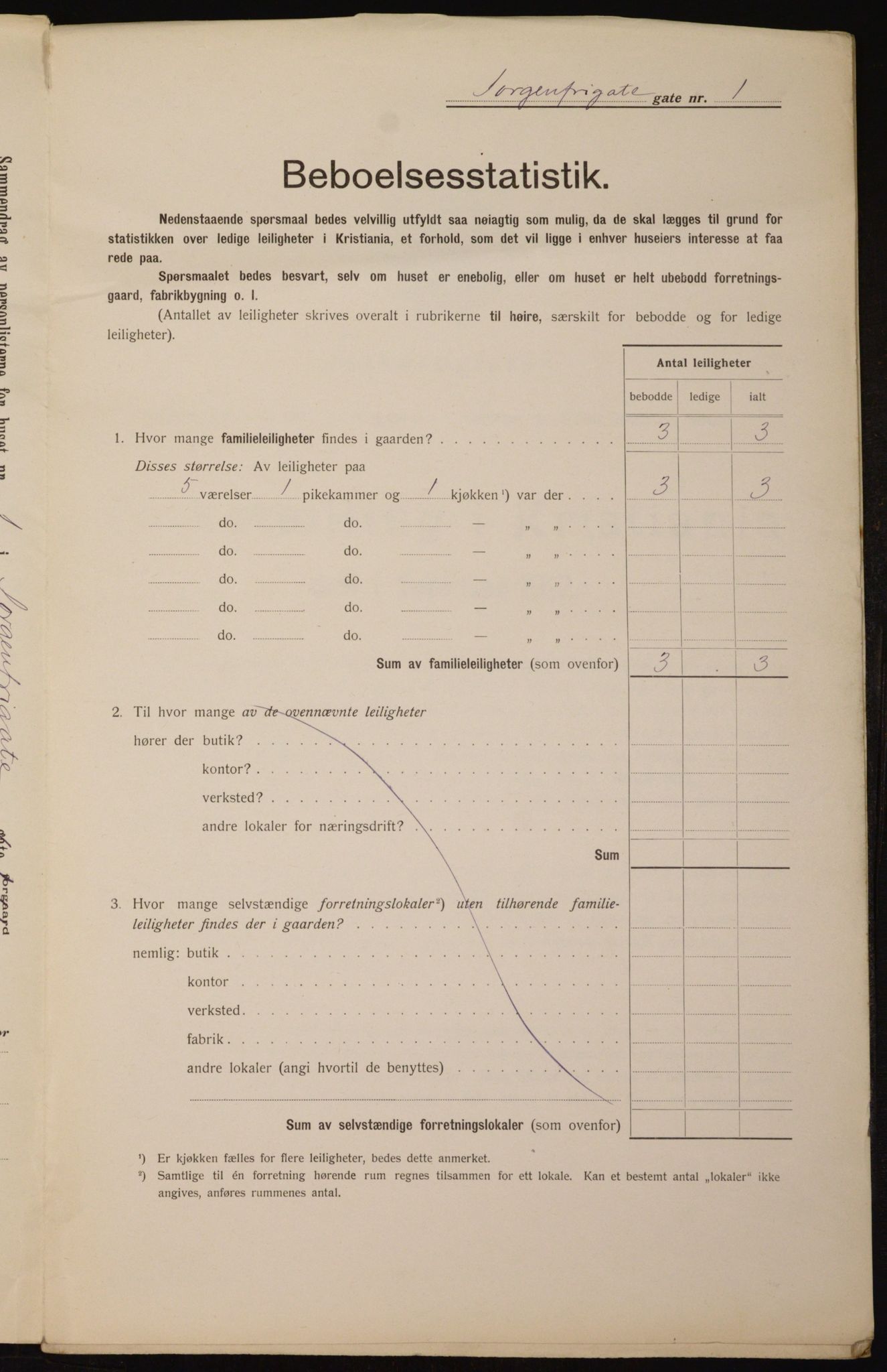 OBA, Kommunal folketelling 1.2.1912 for Kristiania, 1912, s. 100079