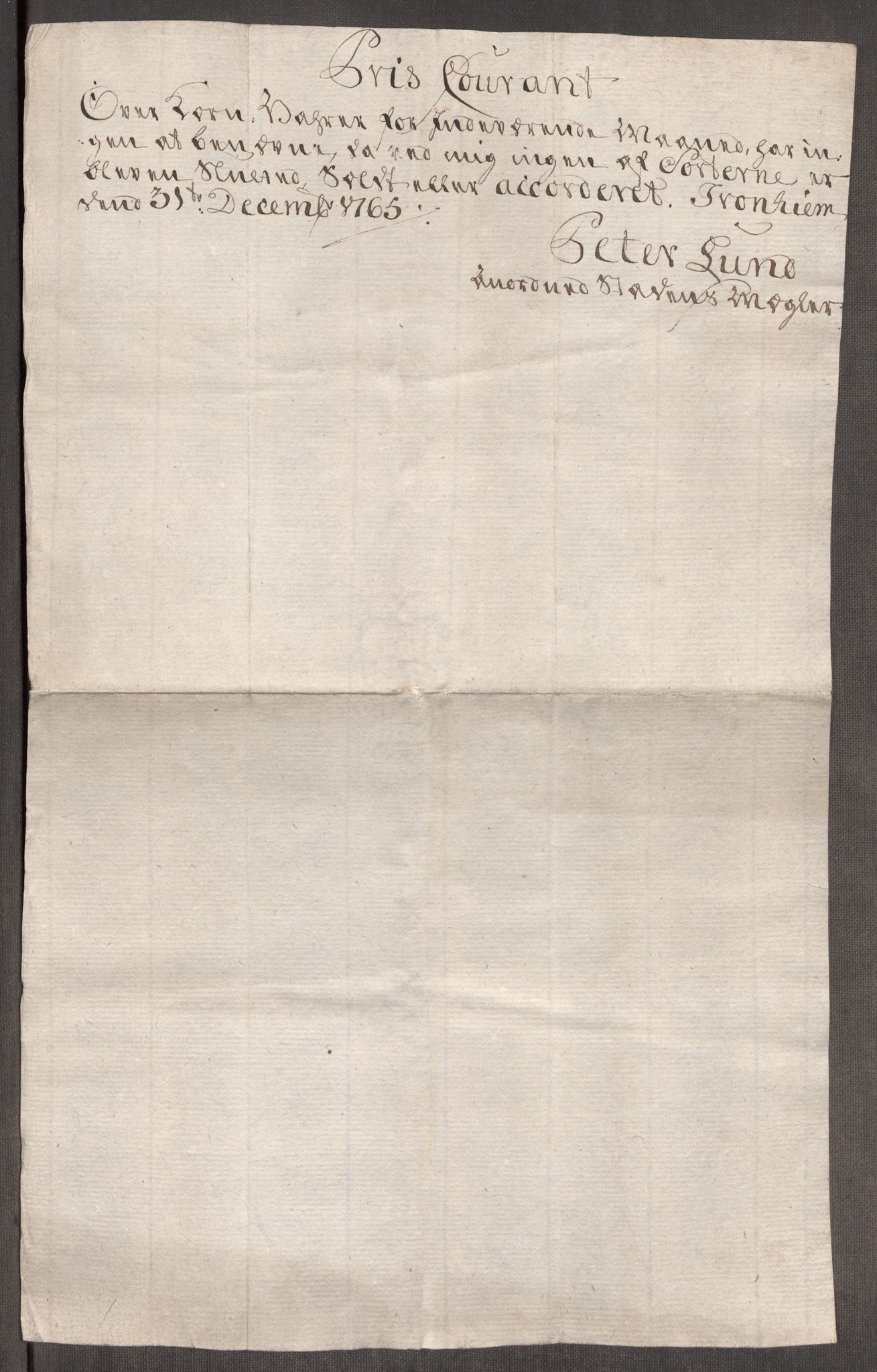 Rentekammeret inntil 1814, Realistisk ordnet avdeling, AV/RA-EA-4070/Oe/L0009: [Ø1]: Nordafjelske priskuranter, 1759-1768, s. 302