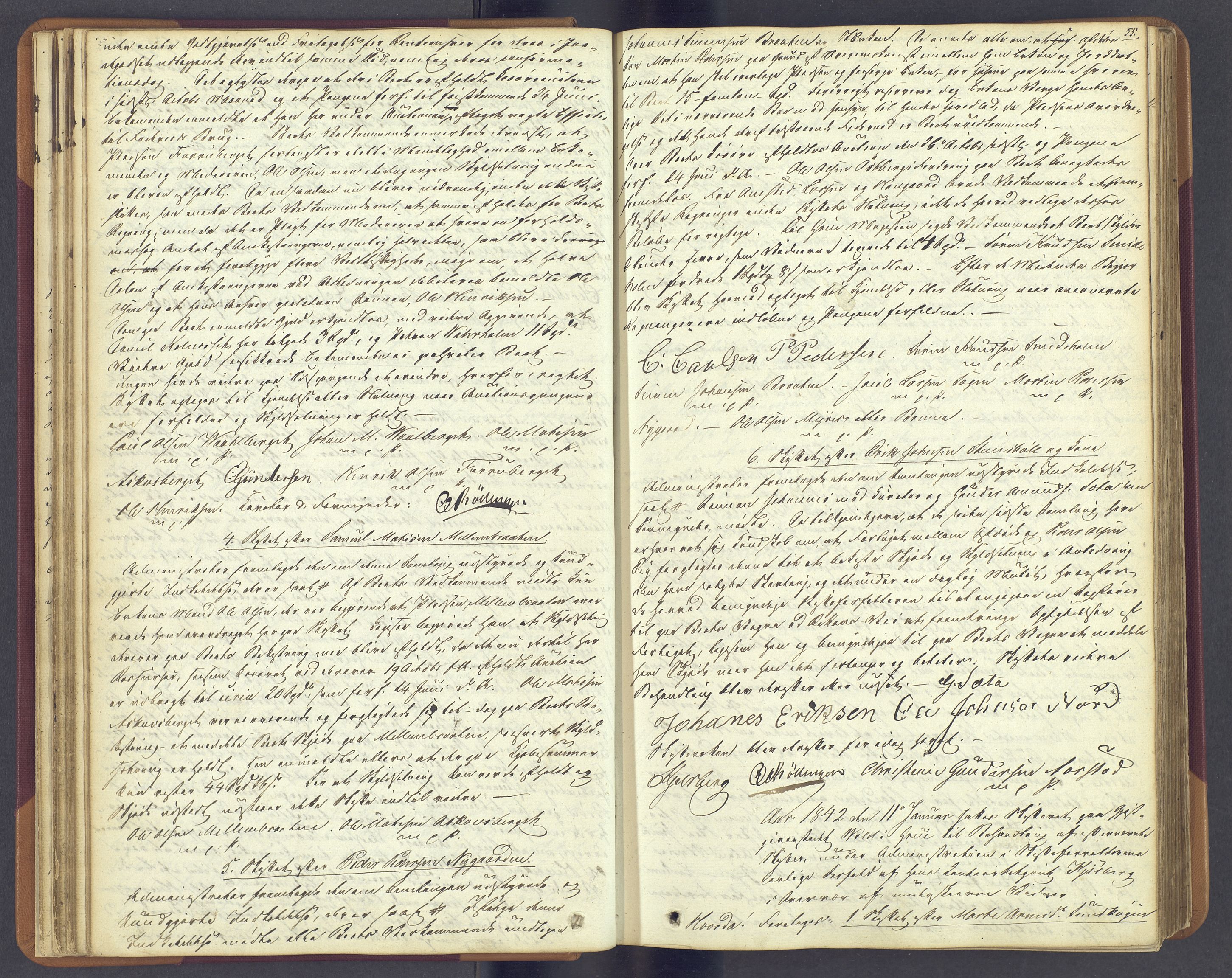 Solør tingrett, AV/SAH-TING-008/J/Jb/L0002: Skifteforhandlingsprotokoll - Grue, 1838-1859, s. 54b-55a