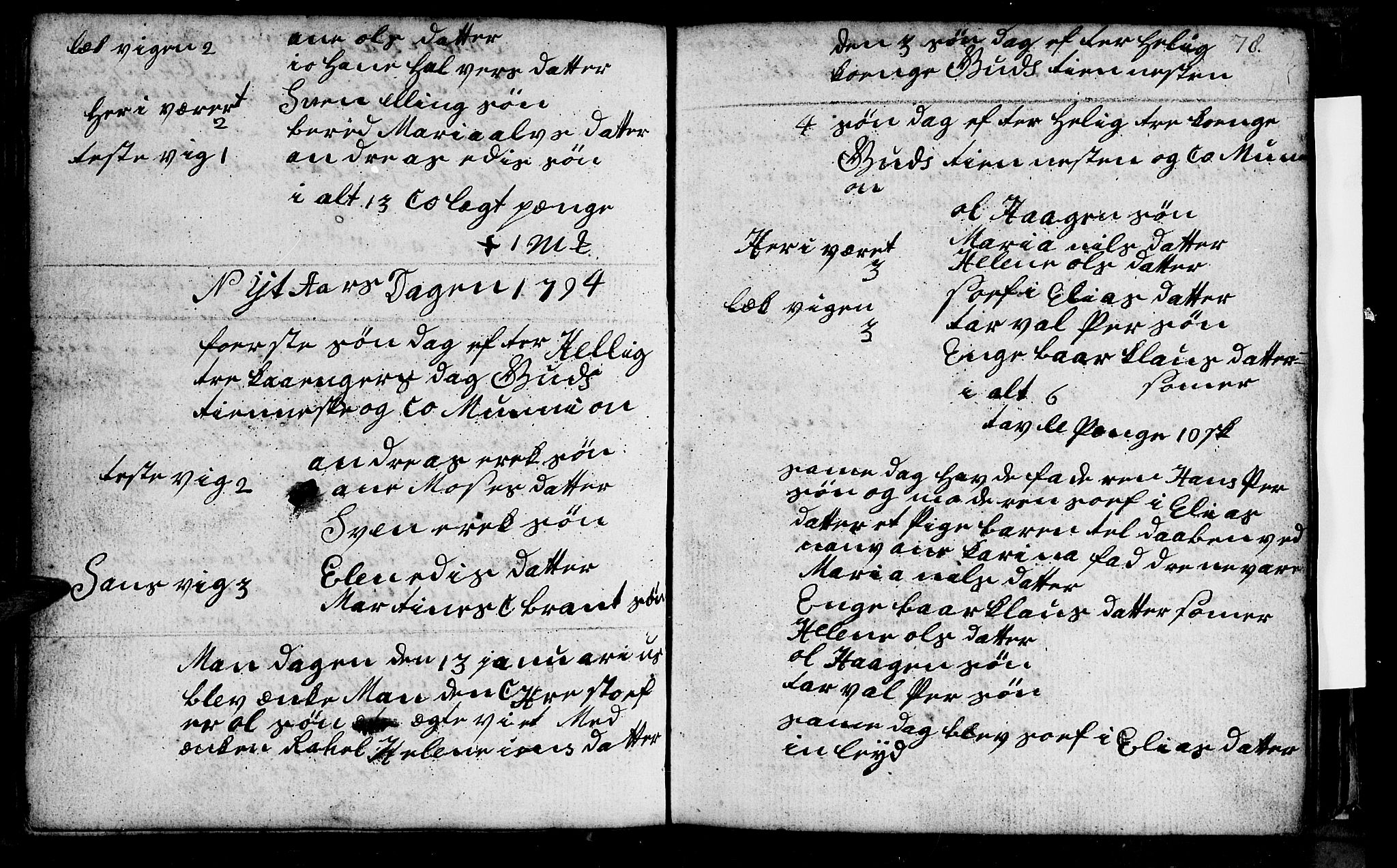 Berg sokneprestkontor, SATØ/S-1318/G/Ga/Gab/L0010klokker: Klokkerbok nr. 10, 1783-1811, s. 78