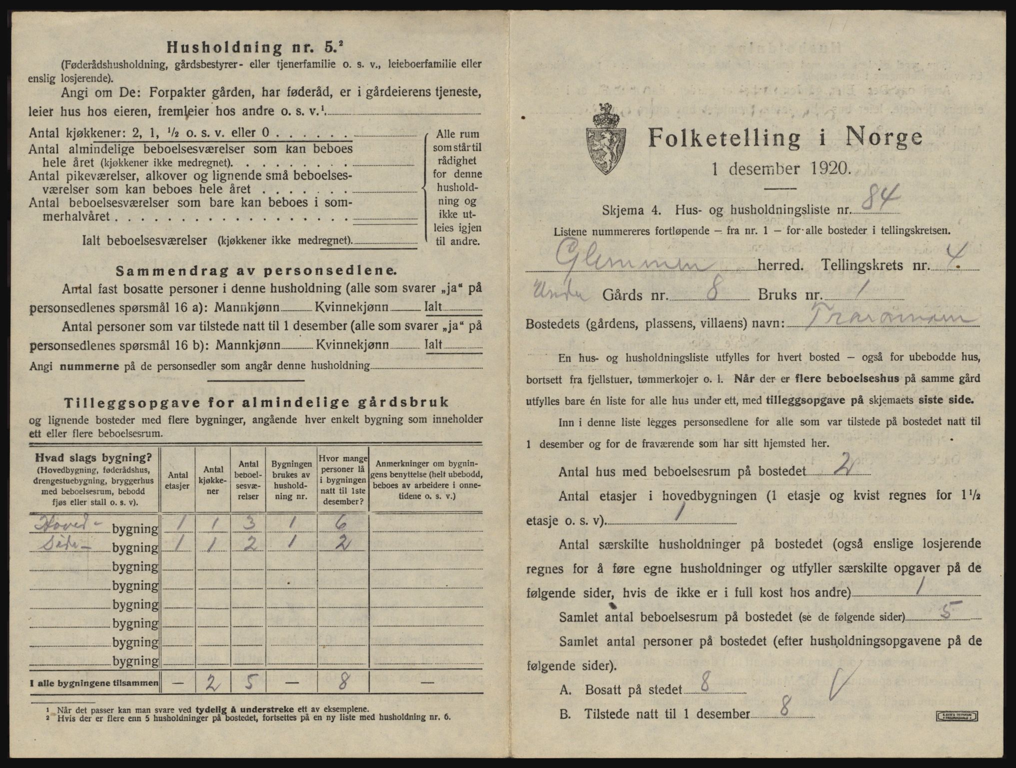 SAO, Folketelling 1920 for 0132 Glemmen herred, 1920, s. 1355