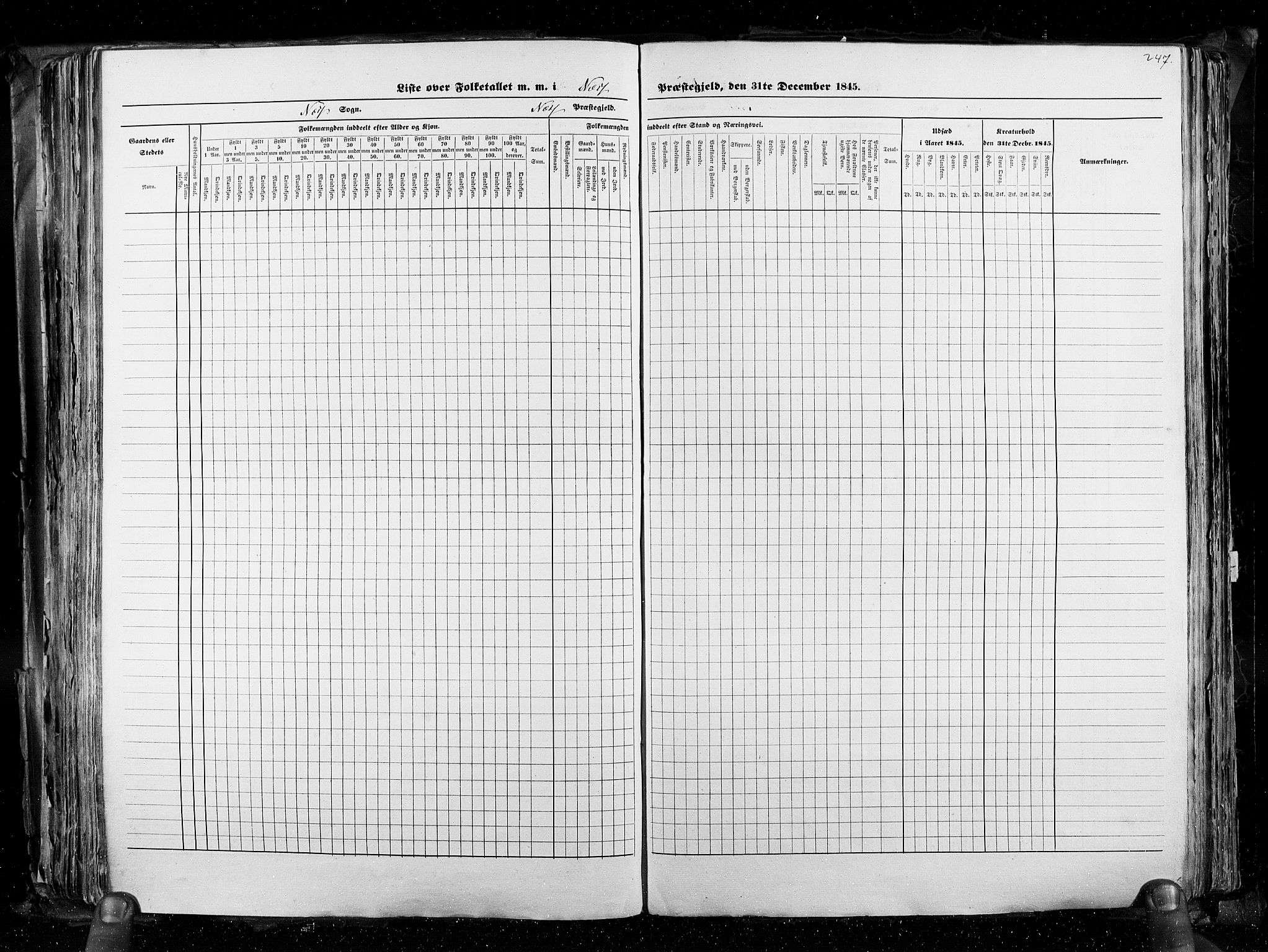 RA, Folketellingen 1845, bind 3: Hedemarken amt og Kristians amt, 1845, s. 247
