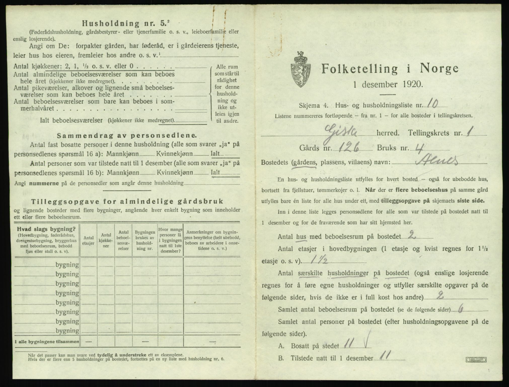 SAT, Folketelling 1920 for 1532 Giske herred, 1920, s. 46