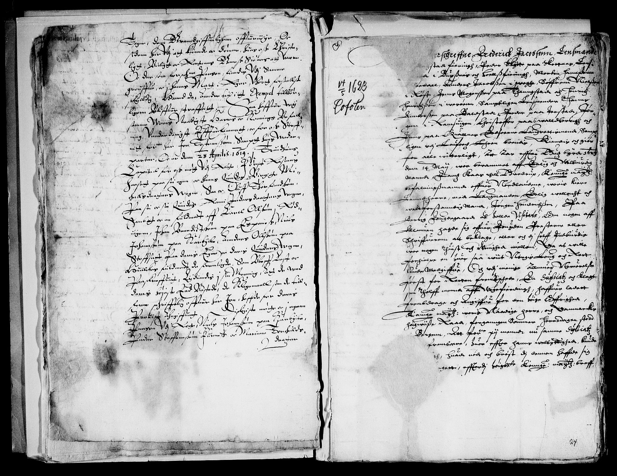 Danske Kanselli, Skapsaker, AV/RA-EA-4061/F/L0117: Skap 16, pakke 48-49A, 1622-1808, s. 16