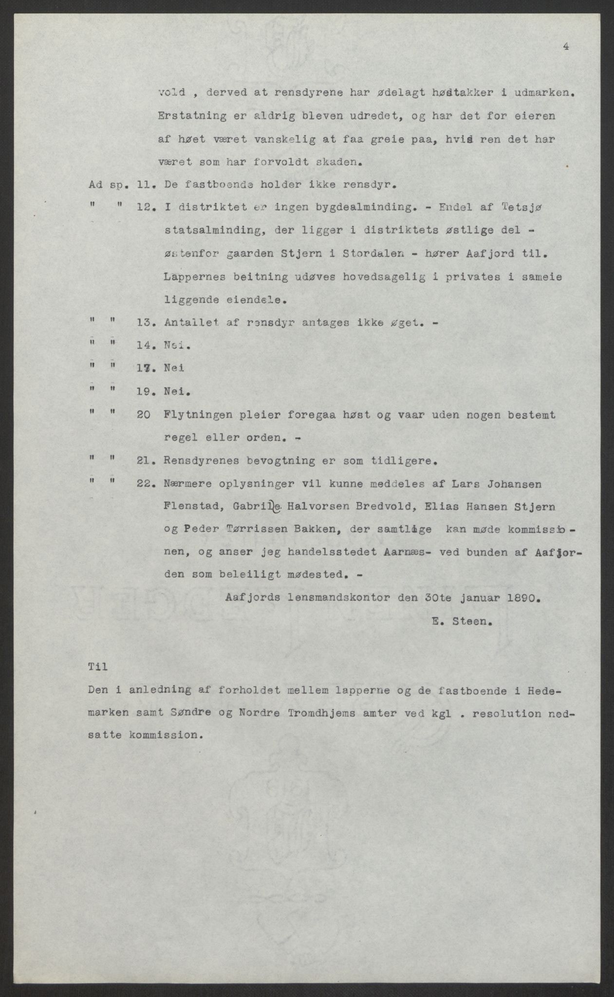 Landbruksdepartementet, Kontorer for reindrift og ferskvannsfiske, AV/RA-S-1247/2/E/Eb/L0014: Lappekommisjonen, 1885-1890, s. 616