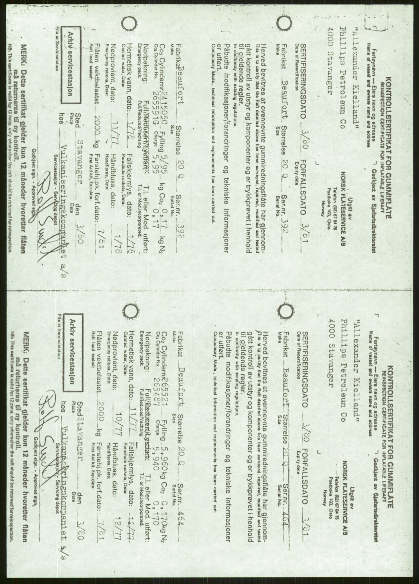 Justisdepartementet, Granskningskommisjonen ved Alexander Kielland-ulykken 27.3.1980, AV/RA-S-1165/D/L0006: A Alexander L. Kielland (Doku.liste + A3-A6, A11-A13, A18-A20-A21, A23, A31 av 31)/Dykkerjournaler, 1980-1981, s. 271