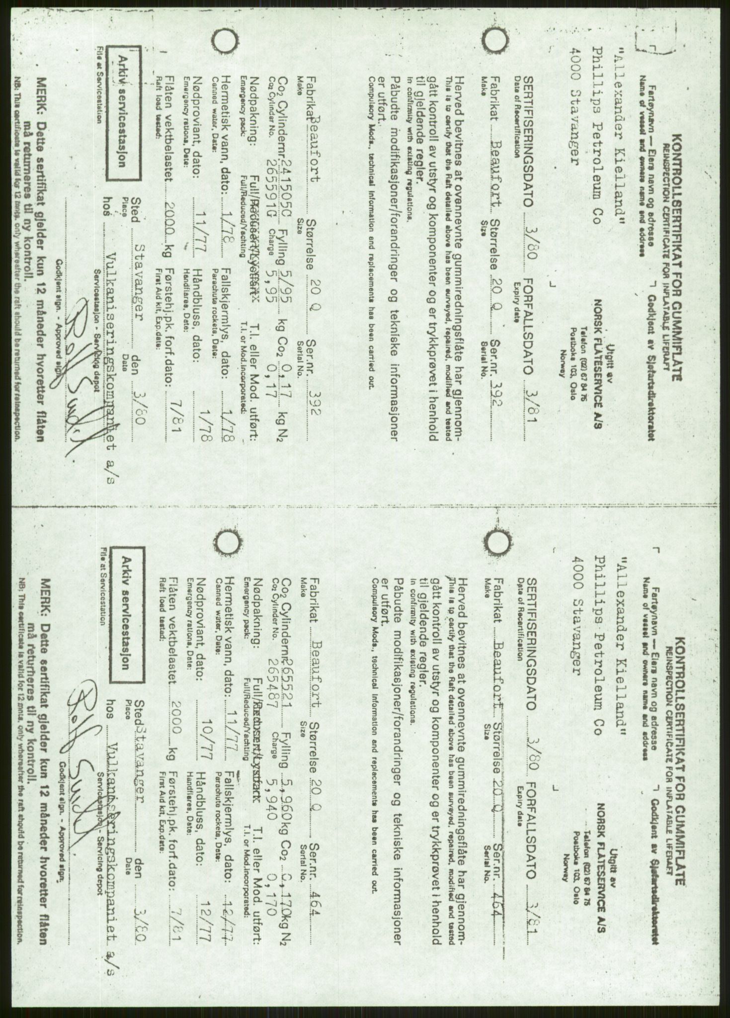 Justisdepartementet, Granskningskommisjonen ved Alexander Kielland-ulykken 27.3.1980, RA/S-1165/D/L0006: A Alexander L. Kielland (Doku.liste + A3-A6, A11-A13, A18-A20-A21, A23, A31 av 31)/Dykkerjournaler, 1980-1981, s. 271