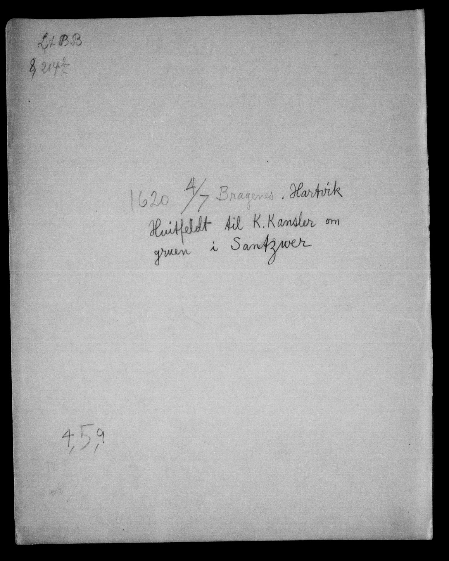 Danske Kanselli, Skapsaker, AV/RA-EA-4061/F/L0022: Skap 8, pakke 210-218, 1618-1730, s. 260