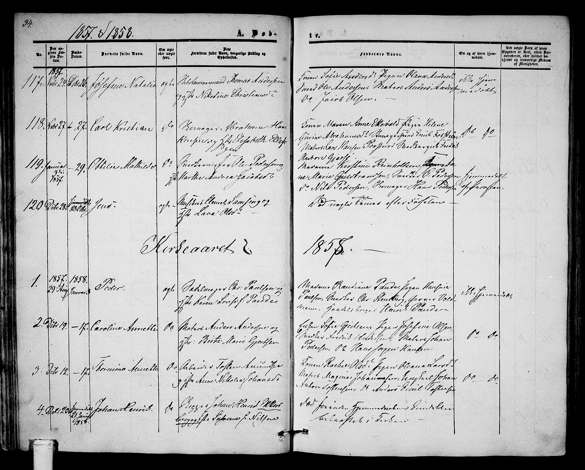 Tønsberg kirkebøker, AV/SAKO-A-330/G/Ga/L0003: Klokkerbok nr. 3, 1855-1864, s. 34