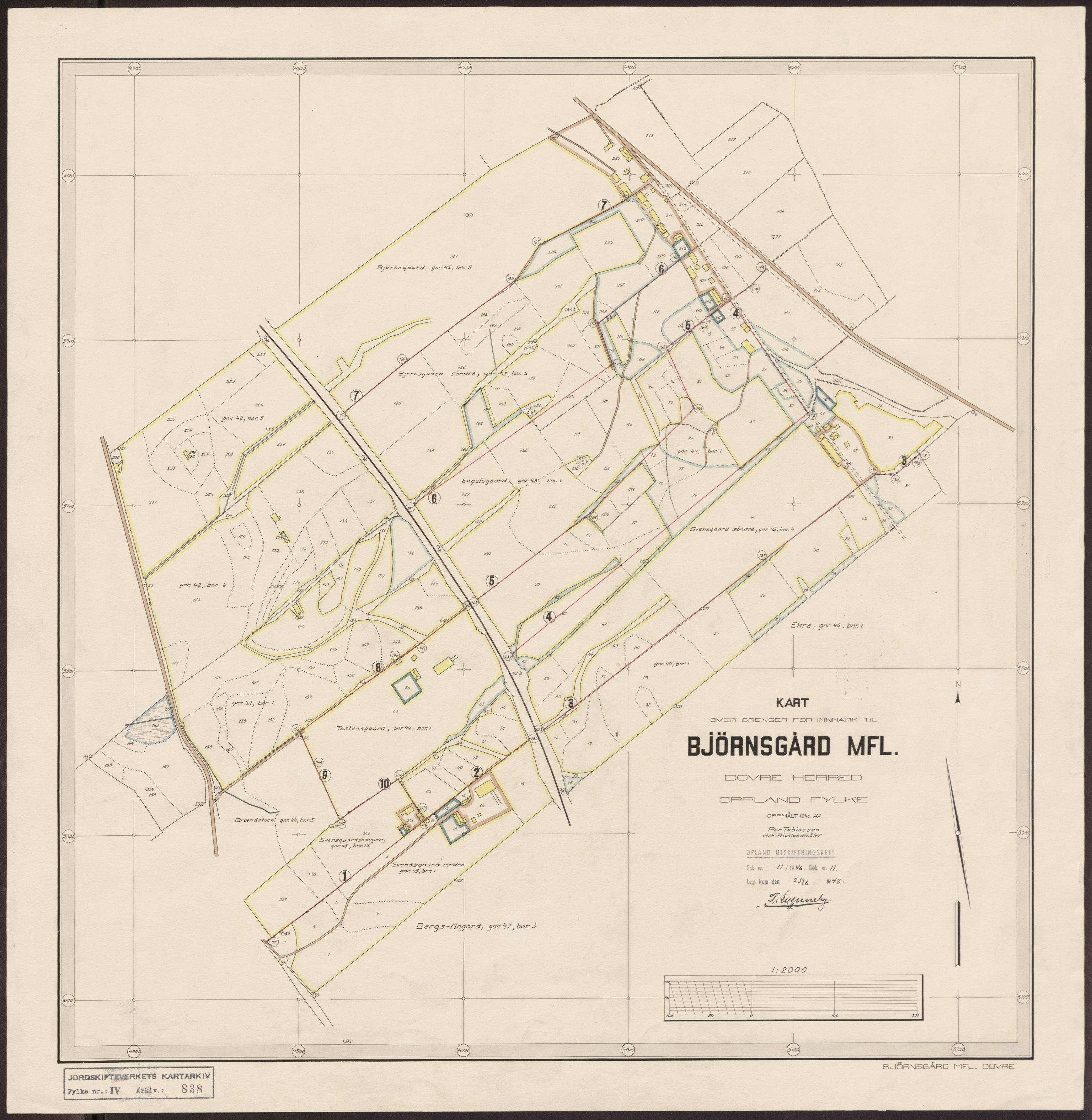 Jordskifteverkets kartarkiv, RA/S-3929/T, 1859-1988, s. 1054