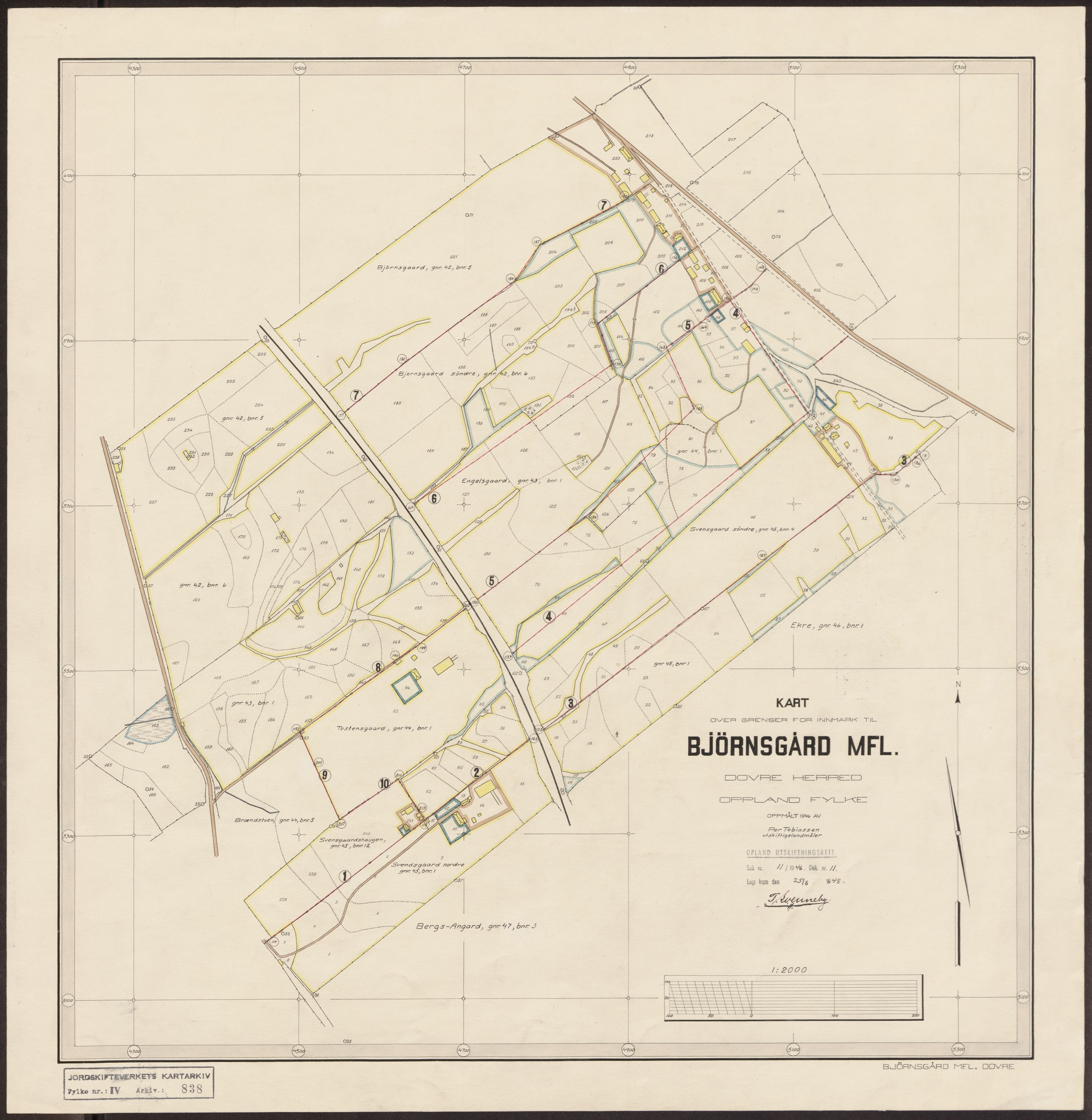 Jordskifteverkets kartarkiv, AV/RA-S-3929/T, 1859-1988, s. 1054