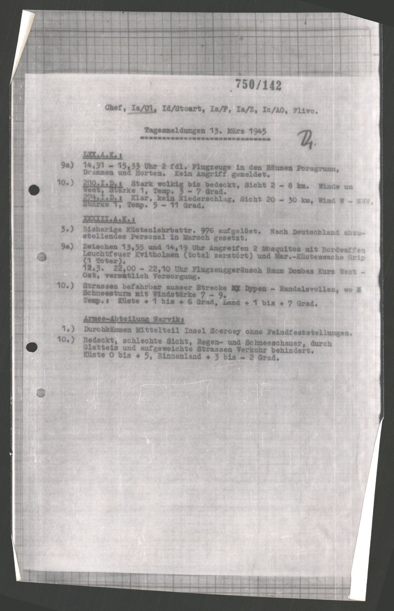 Forsvarets Overkommando. 2 kontor. Arkiv 11.4. Spredte tyske arkivsaker, AV/RA-RAFA-7031/D/Dar/Dara/L0003: Krigsdagbøker for 20. Gebirgs-Armee-Oberkommando (AOK 20), 1945, s. 628