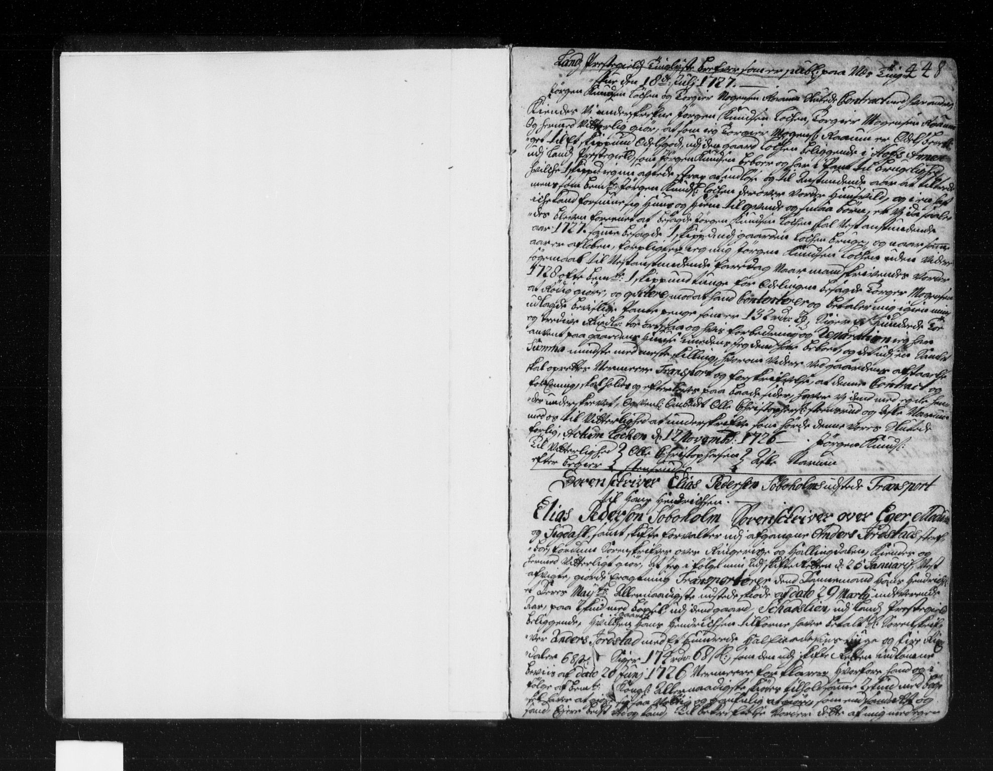 Hadeland, Land og Valdres sorenskriveri, SAH/TING-028/H/Hb/L0005/0002: Pantebok nr. 5b, 1727-1736, s. 448