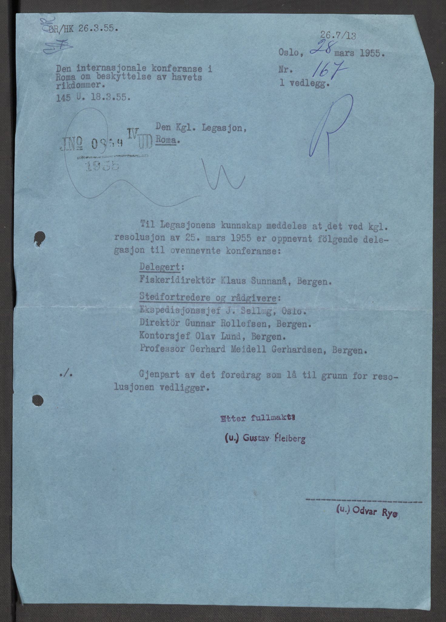 Utenriksdepartementet, AV/RA-S-2259, 1954-1958, s. 4