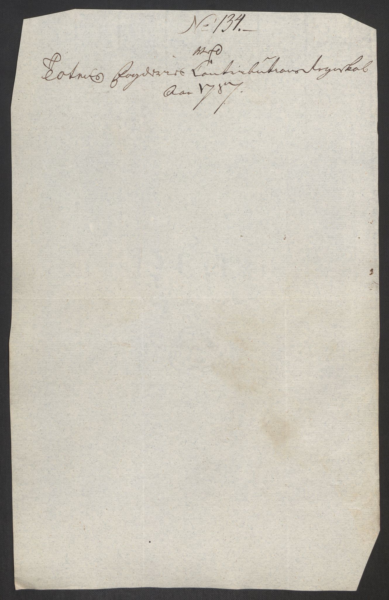 Rentekammeret inntil 1814, Reviderte regnskaper, Fogderegnskap, AV/RA-EA-4092/R19/L1374: Fogderegnskap Toten, Hadeland og Vardal, 1787, s. 413