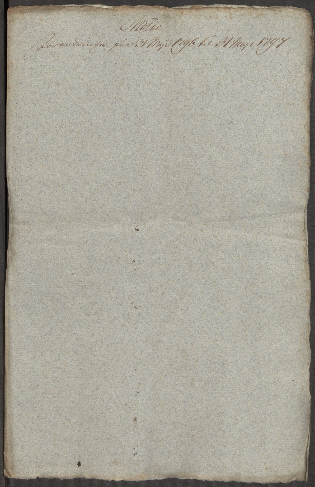 Kommersekollegiet, Brannforsikringskontoret 1767-1814, AV/RA-EA-5458/F/Fa/L0039/0002: Molde / Dokumenter, 1767-1817