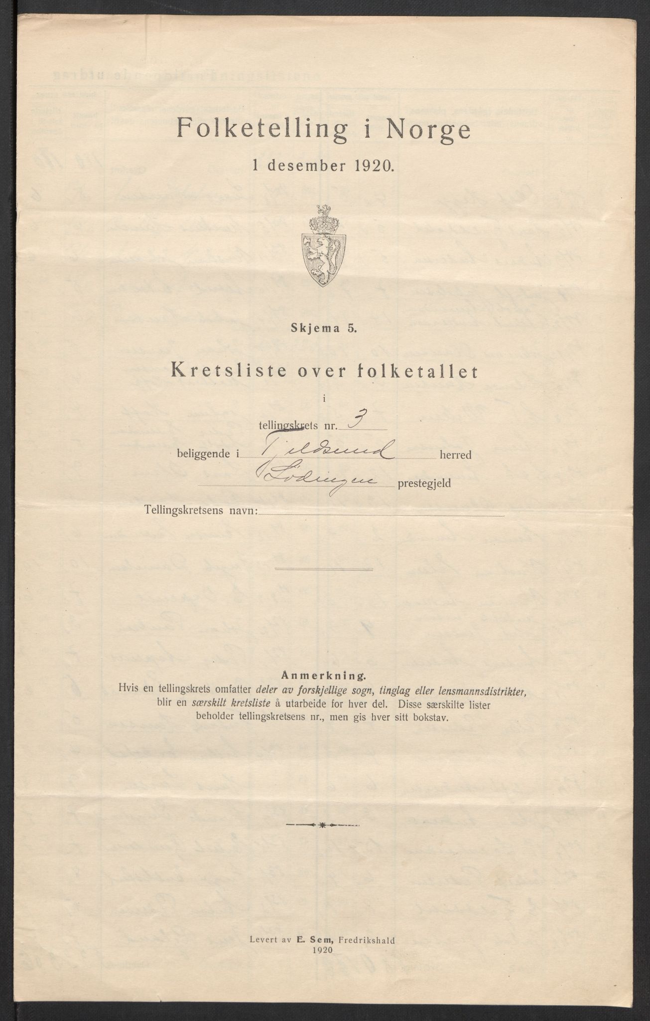 SAT, Folketelling 1920 for 1852 Tjeldsund herred, 1920, s. 14