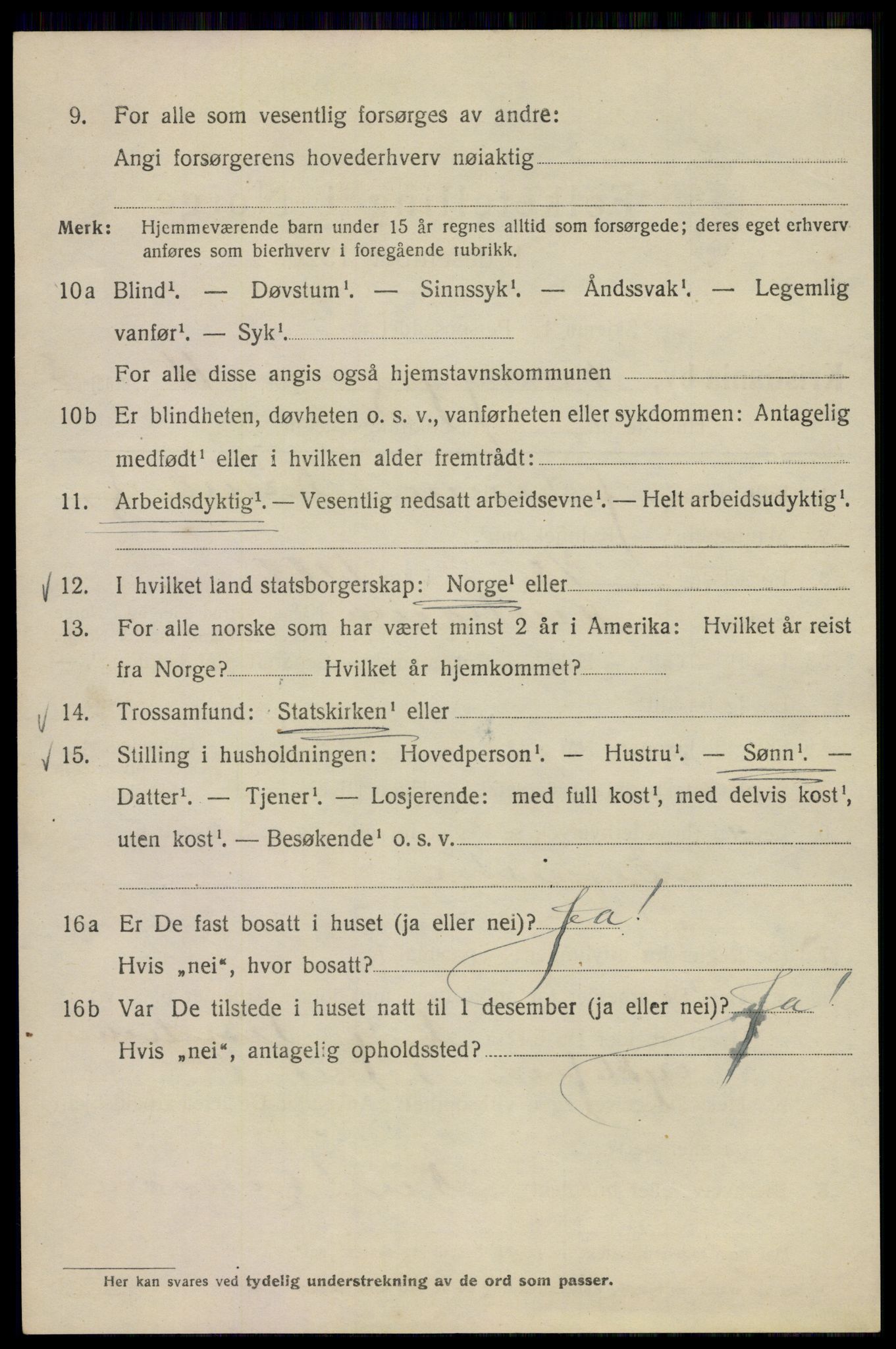 SAO, Folketelling 1920 for 0301 Kristiania kjøpstad, 1920, s. 229060