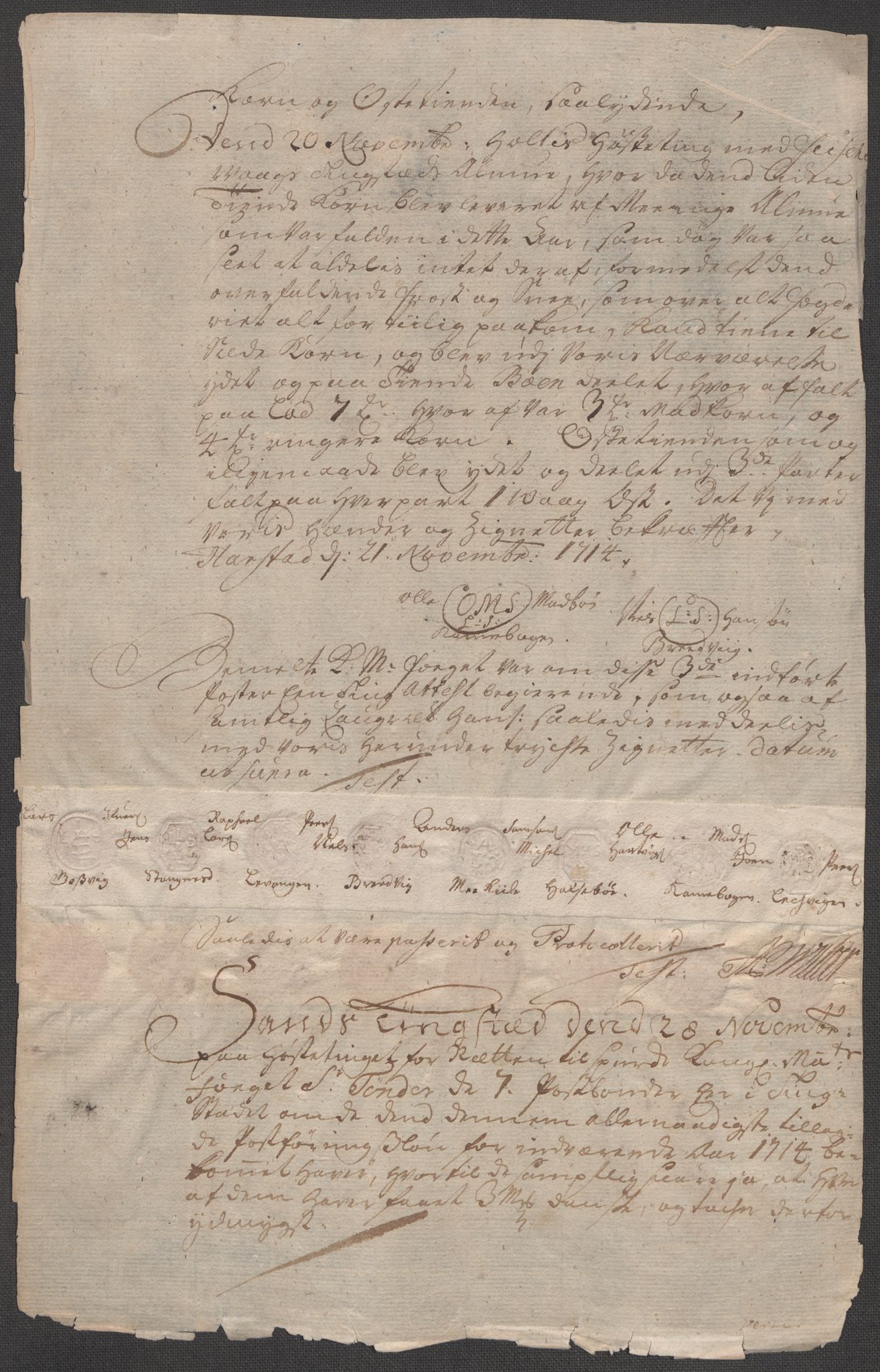 Rentekammeret inntil 1814, Reviderte regnskaper, Fogderegnskap, AV/RA-EA-4092/R68/L4760: Fogderegnskap Senja og Troms, 1714, s. 219