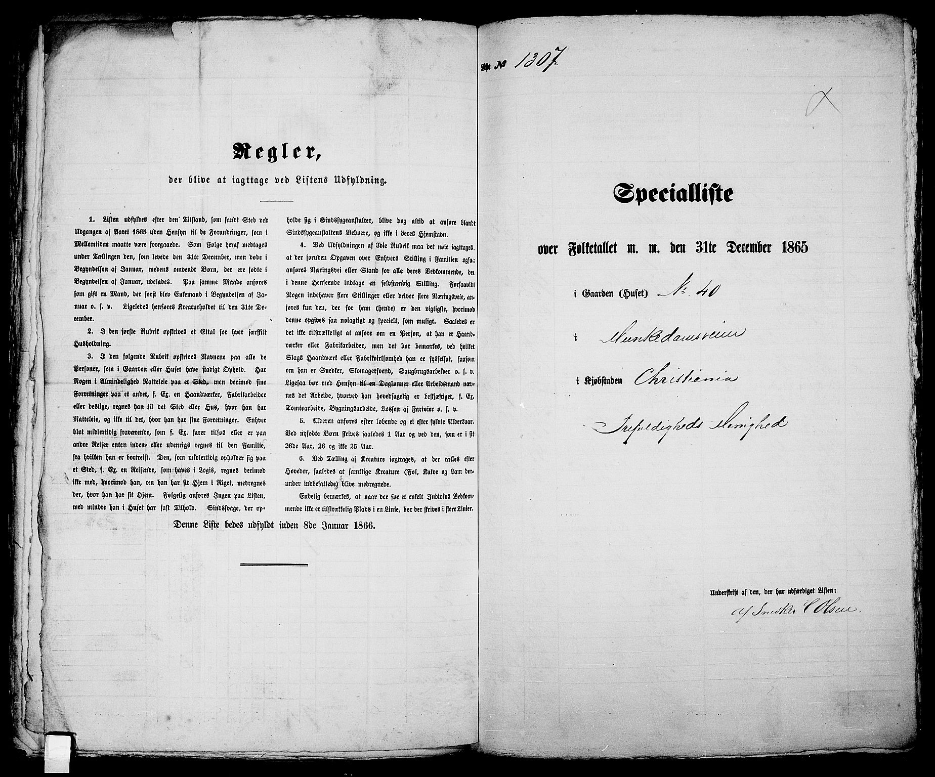 RA, Folketelling 1865 for 0301 Kristiania kjøpstad, 1865, s. 2961