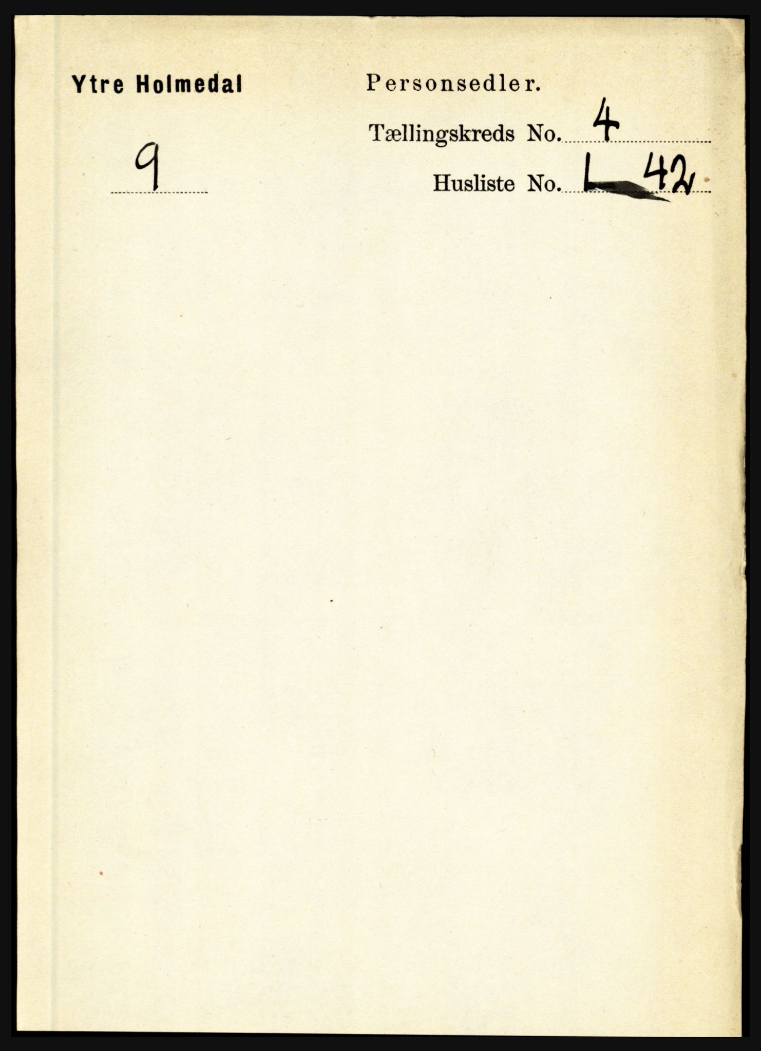 RA, Folketelling 1891 for 1429 Ytre Holmedal herred, 1891, s. 898