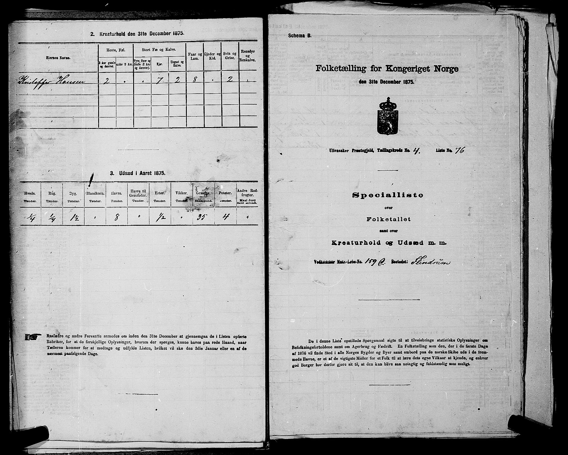 RA, Folketelling 1875 for 0235P Ullensaker prestegjeld, 1875, s. 638