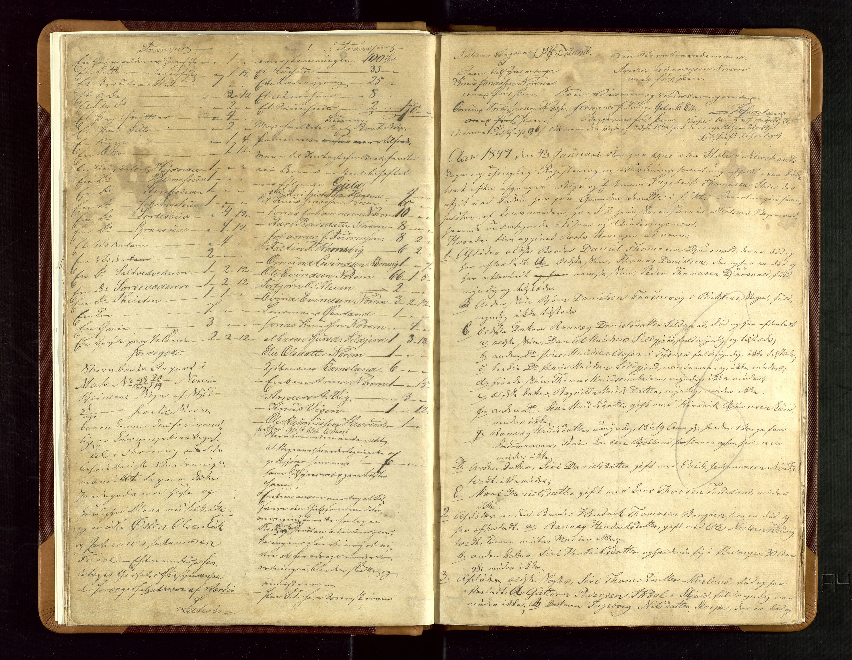 Ryfylke tingrett, AV/SAST-A-100055/001/IV/IVE/L0006: Skifteregistreringsprotokoll Nedstrand, 1846-1850, s. 8