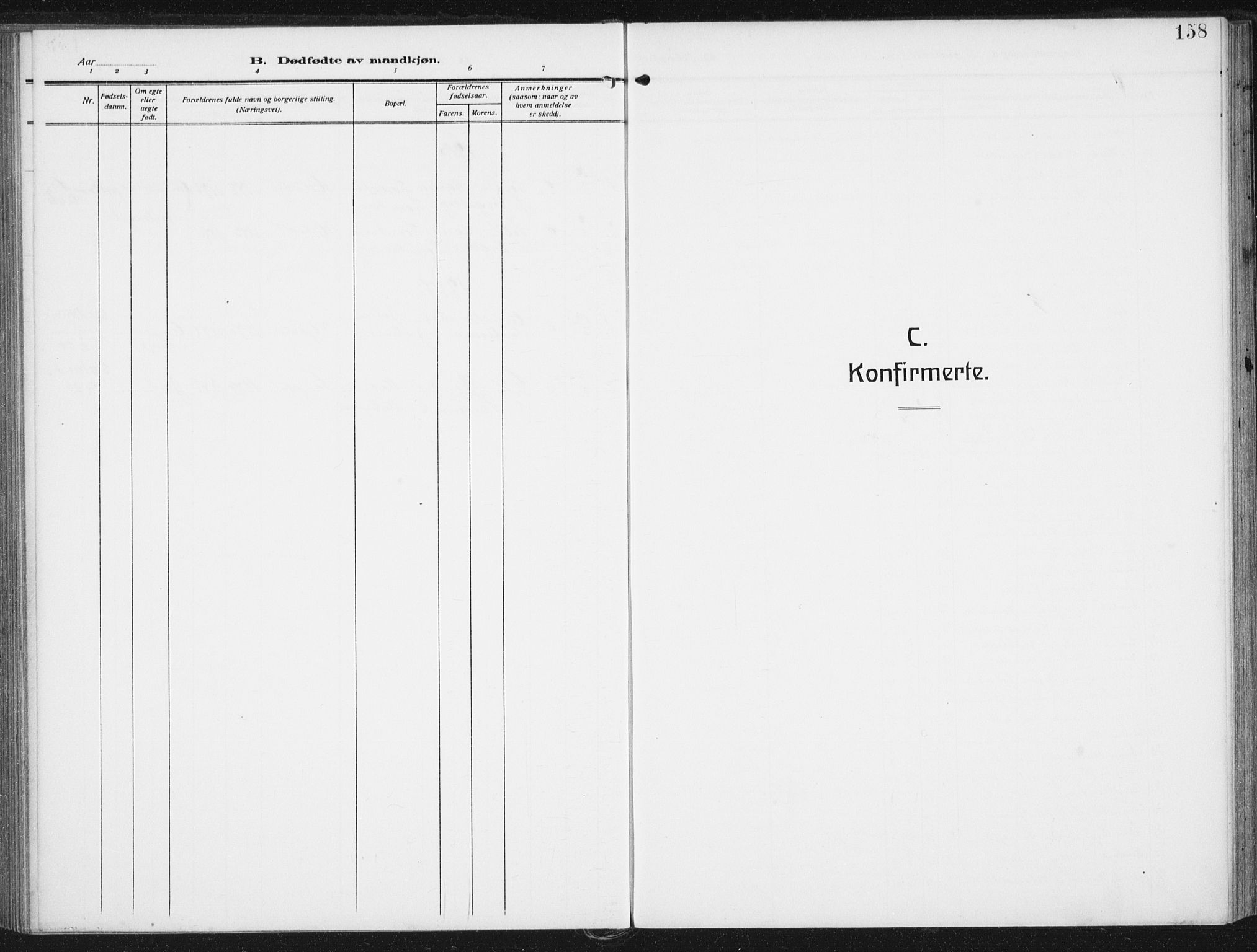 Ministerialprotokoller, klokkerbøker og fødselsregistre - Nordland, AV/SAT-A-1459/880/L1135: Ministerialbok nr. 880A09, 1908-1919, s. 158