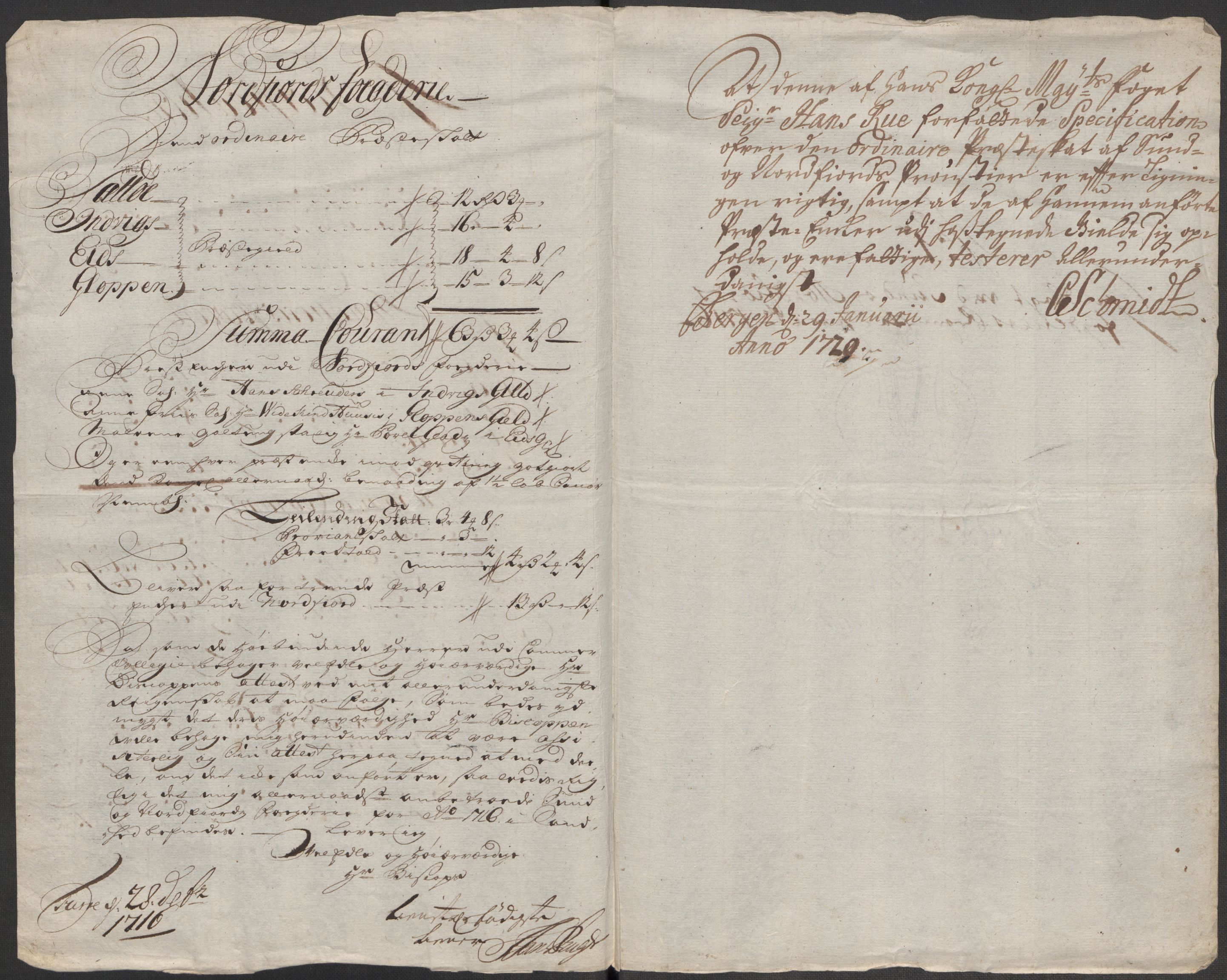 Rentekammeret inntil 1814, Reviderte regnskaper, Fogderegnskap, RA/EA-4092/R53/L3440: Fogderegnskap Sunn- og Nordfjord, 1716, s. 39