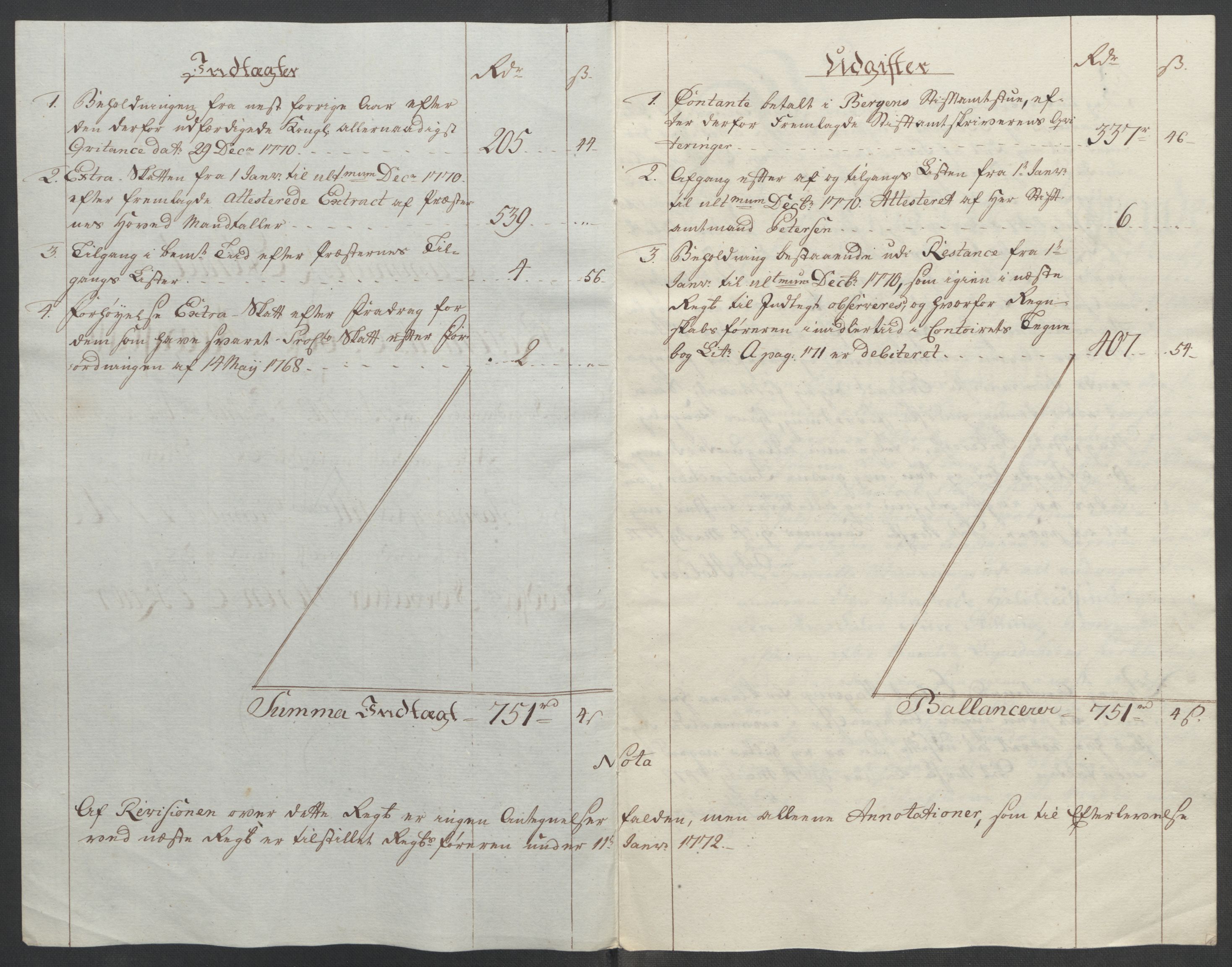 Rentekammeret inntil 1814, Reviderte regnskaper, Fogderegnskap, AV/RA-EA-4092/R49/L3157: Ekstraskatten Rosendal Baroni, 1762-1772, s. 286