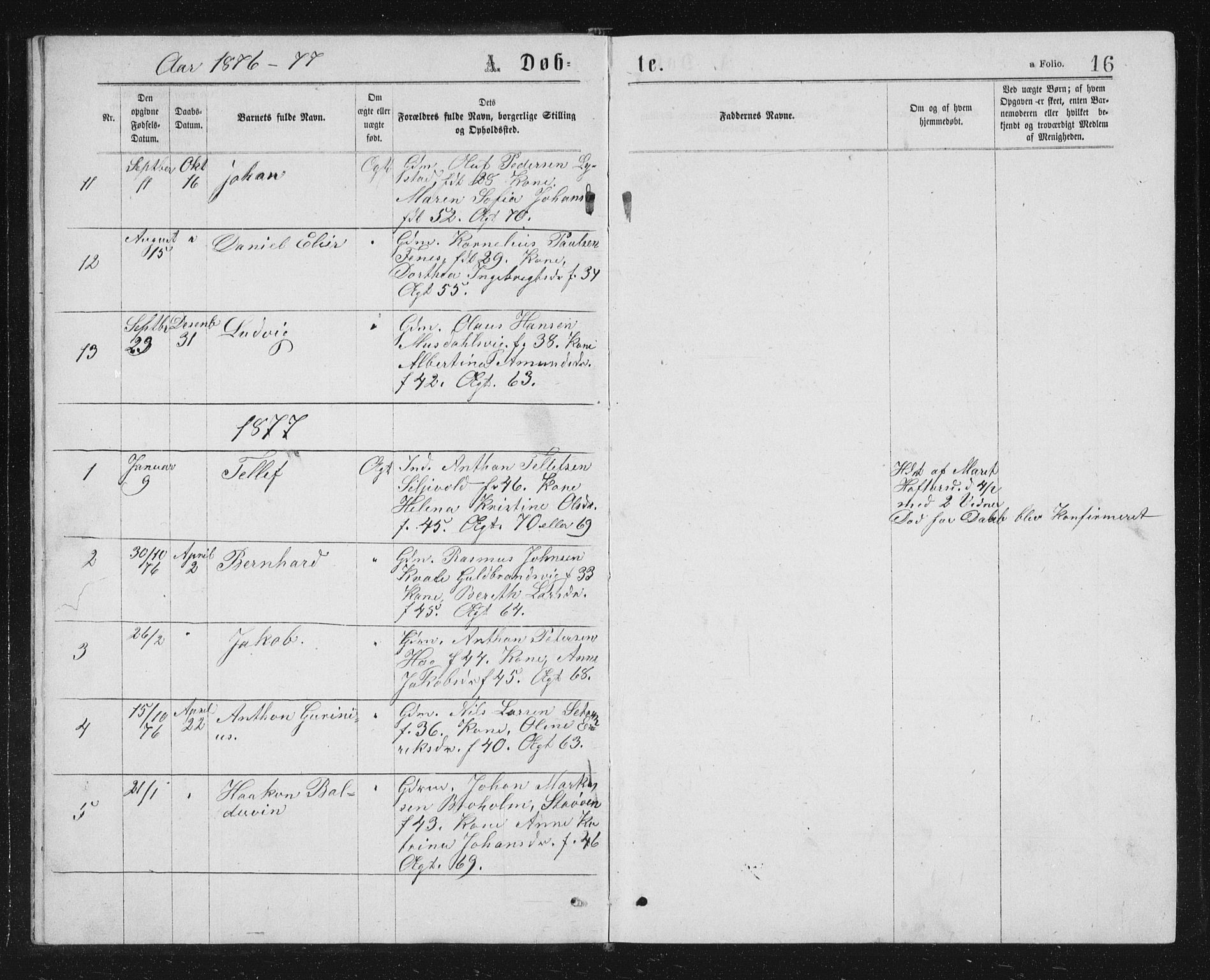 Ministerialprotokoller, klokkerbøker og fødselsregistre - Sør-Trøndelag, SAT/A-1456/662/L0756: Klokkerbok nr. 662C01, 1869-1891, s. 16