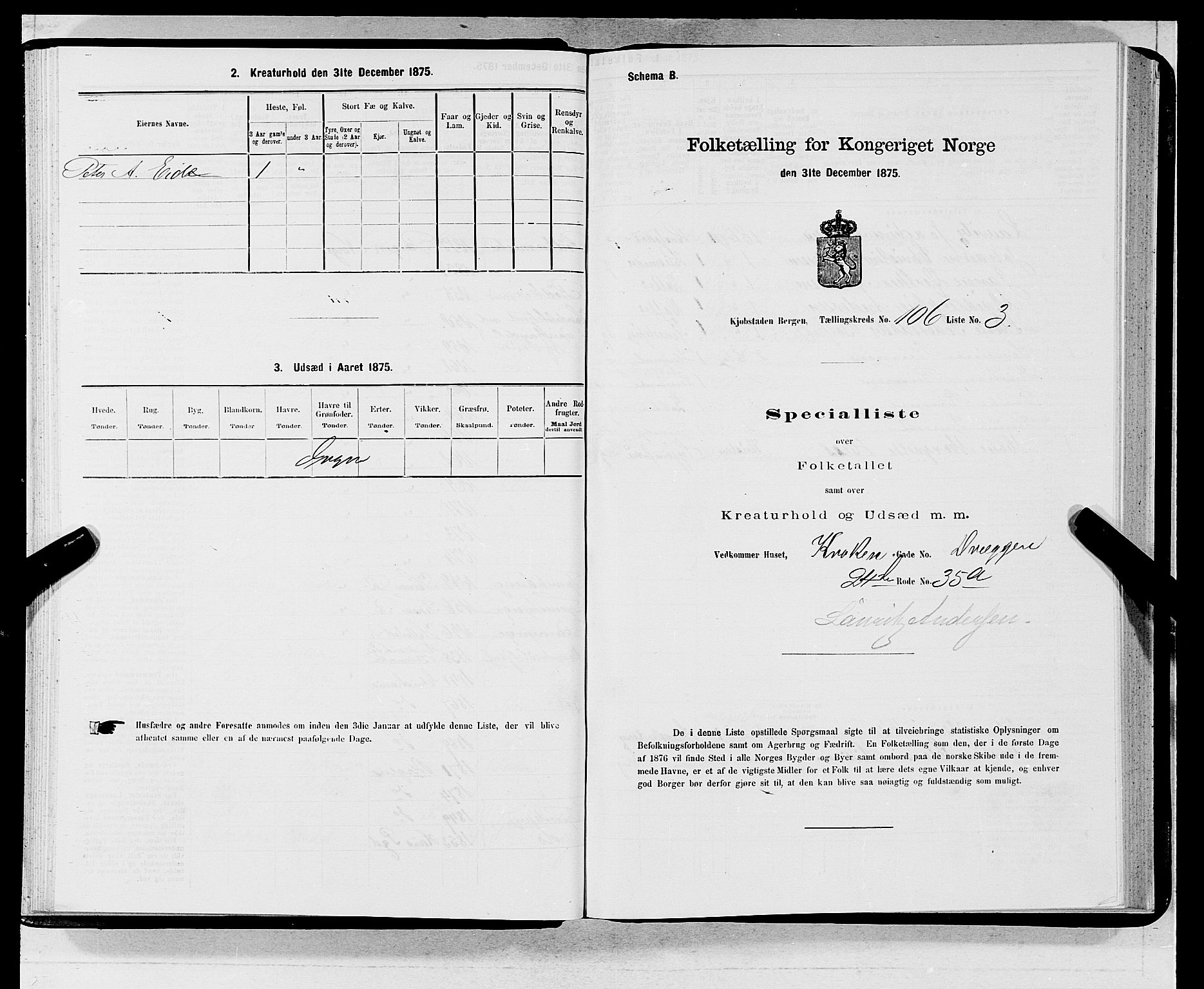 SAB, Folketelling 1875 for 1301 Bergen kjøpstad, 1875, s. 5757