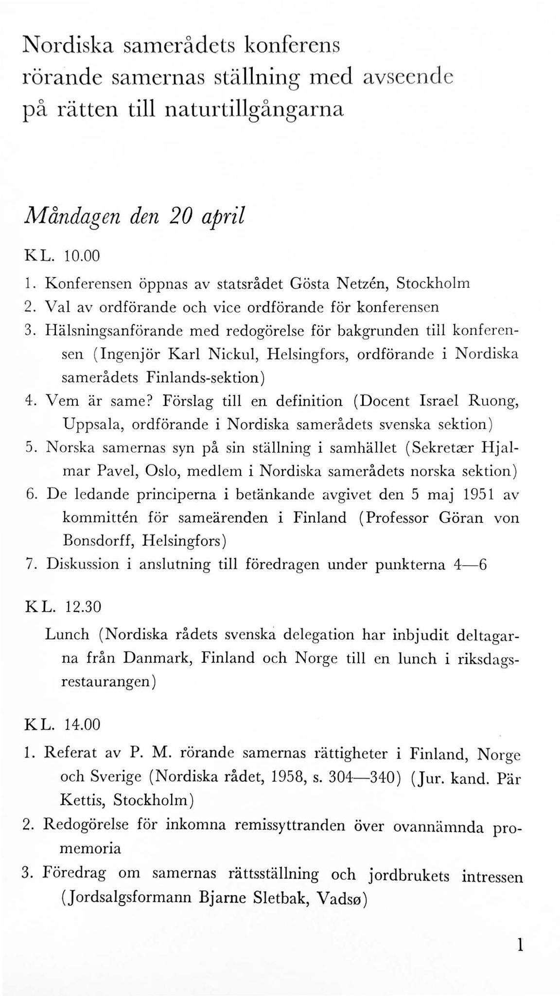 Sámiráđđi / Saami Council, AV/SAMI-PA-1126/X/L0003: Saami Conference III, 1959