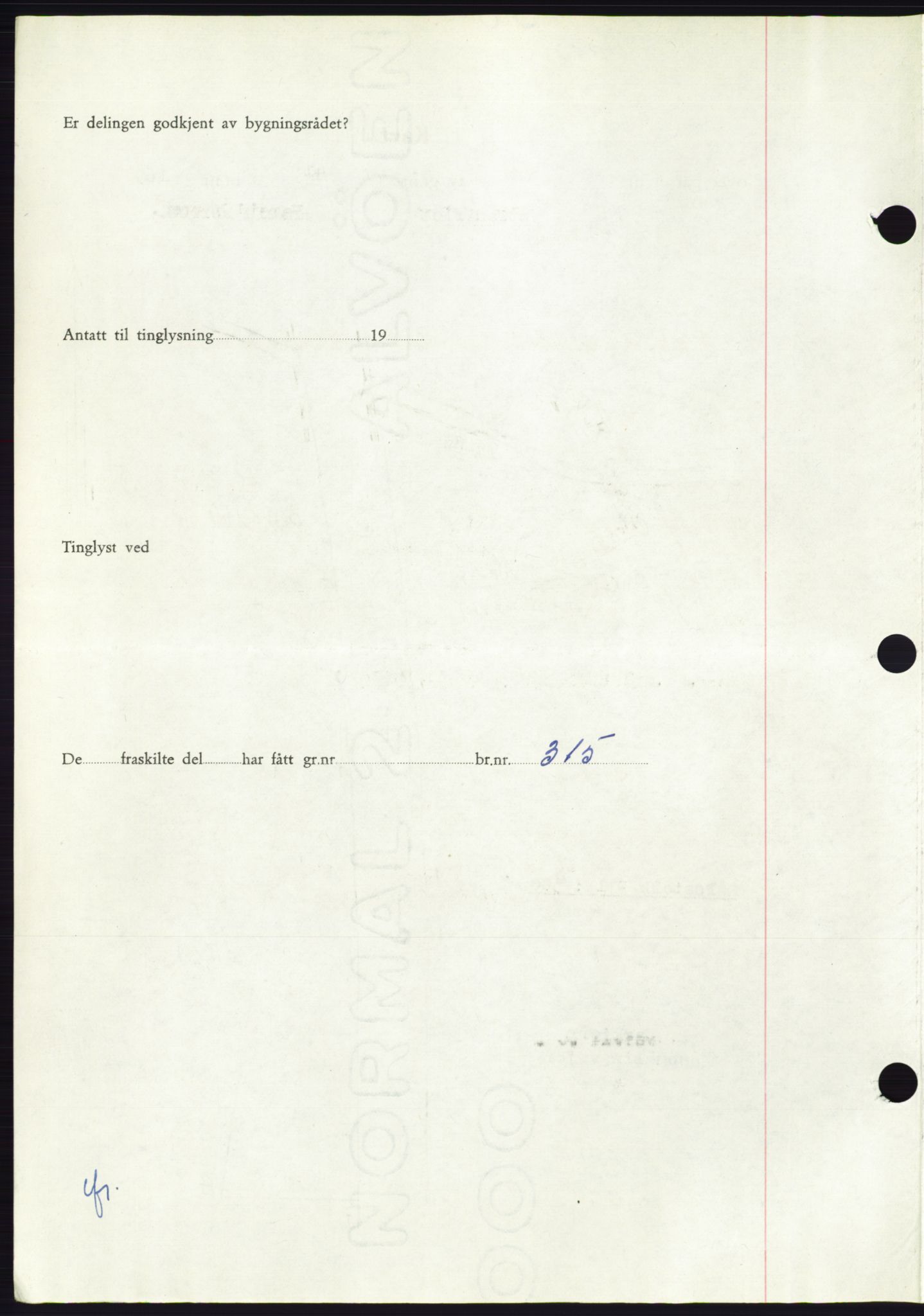 Søre Sunnmøre sorenskriveri, AV/SAT-A-4122/1/2/2C/L0099: Pantebok nr. 25A, 1954-1954, Dagboknr: 2601/1954