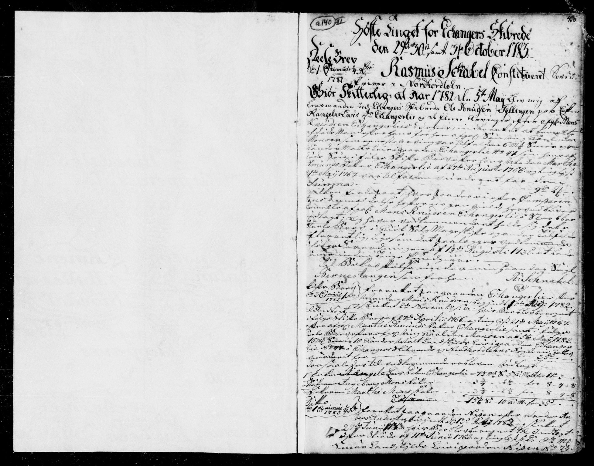 Nordhordland sorenskrivar, AV/SAB-A-2901/1/G/Gb/Gba/L0008b: Pantebok nr. II.B.a.8b, 1783-1787, s. 406