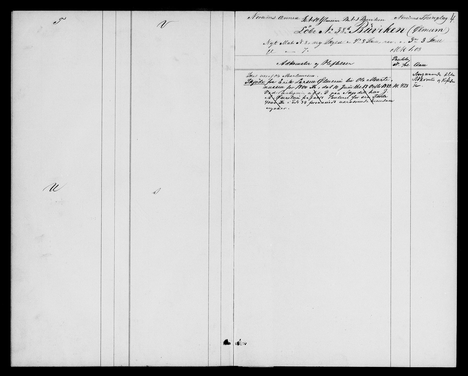 Indre Sogn tingrett, SAB/A-3301/1/G/Ga/Gaa/L0023: Panteregister nr. II.A.a.23, 1829-1900, s. 4