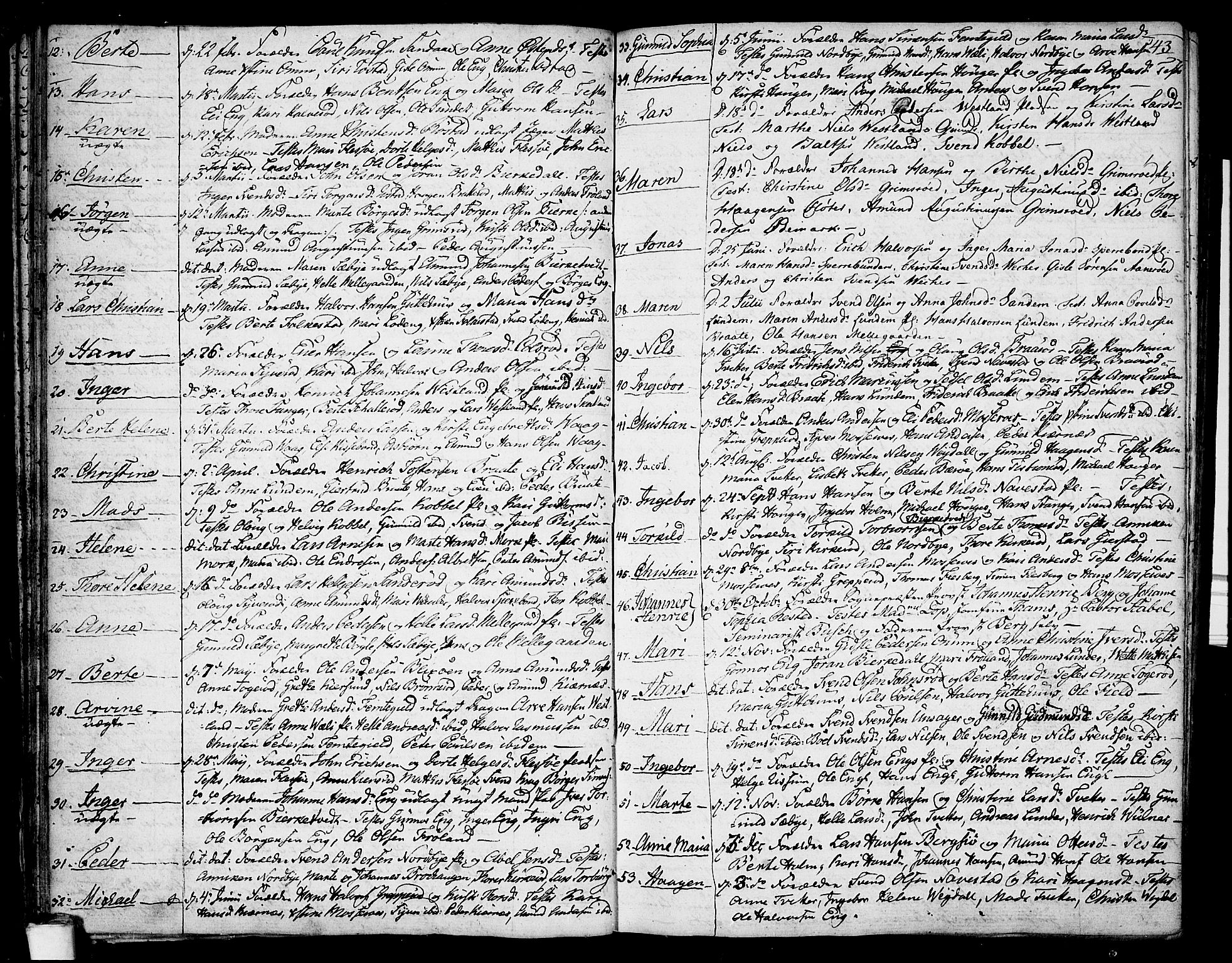 Våler prestekontor Kirkebøker, AV/SAO-A-11083/F/Fa/L0004: Ministerialbok nr. I 4, 1771-1815, s. 43
