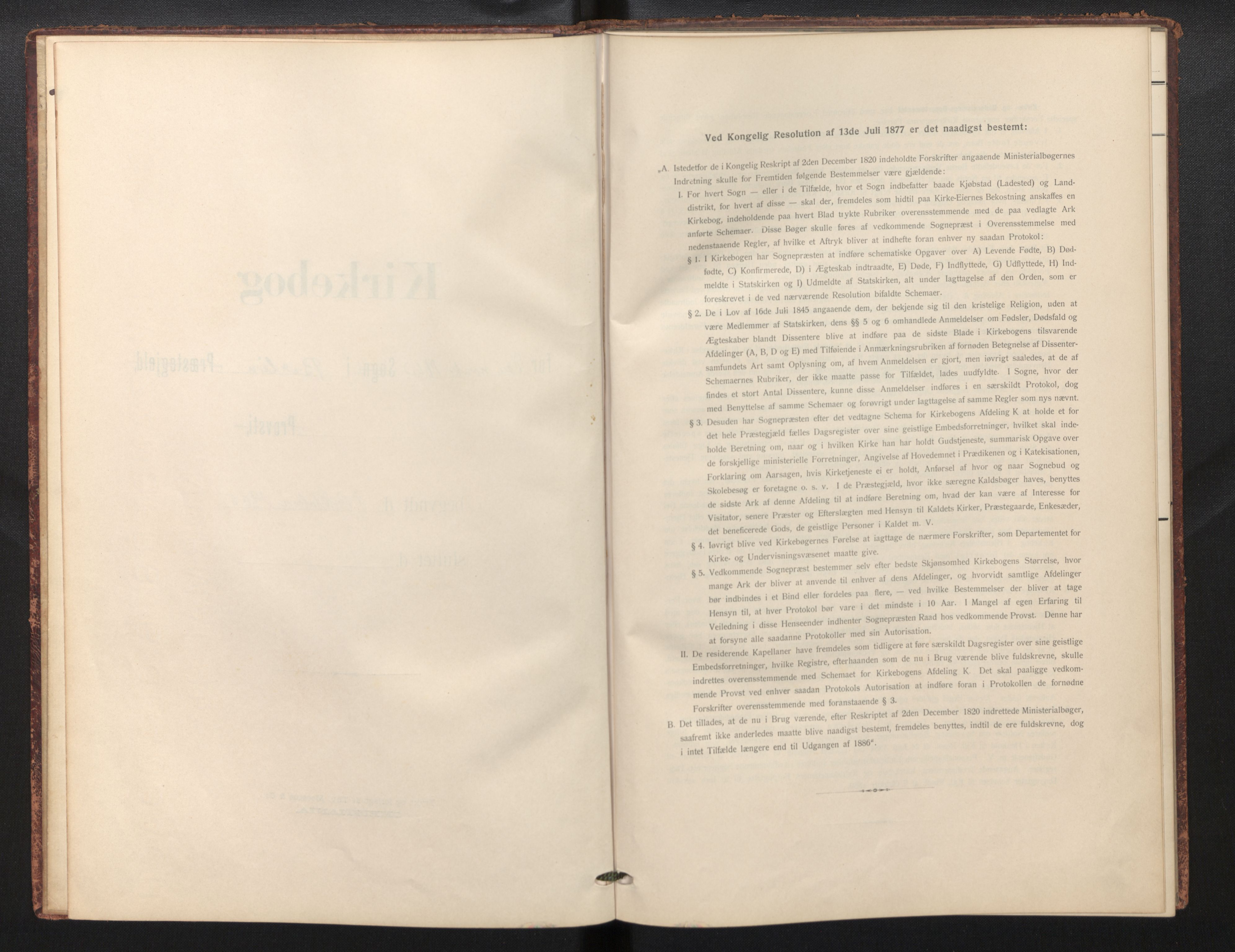 Den norske sjømannsmisjon i utlandet / Berlin, AV/SAB-SAB/PA-0360/H/Ha/L0001: Ministerialbok nr. A 1, 1905-1955