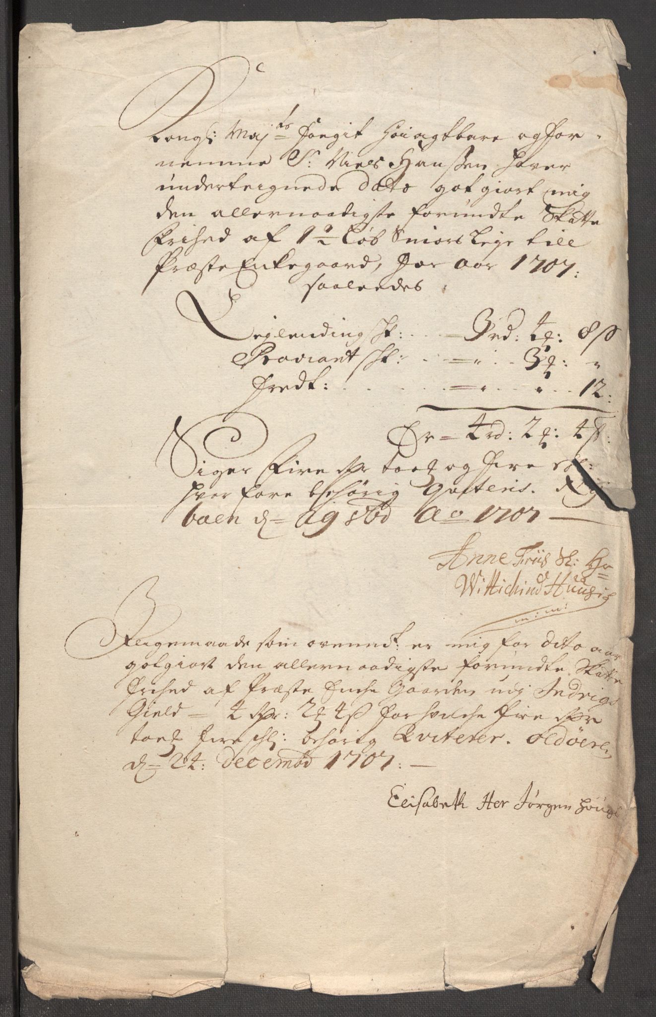 Rentekammeret inntil 1814, Reviderte regnskaper, Fogderegnskap, AV/RA-EA-4092/R53/L3430: Fogderegnskap Sunn- og Nordfjord, 1706-1707, s. 360