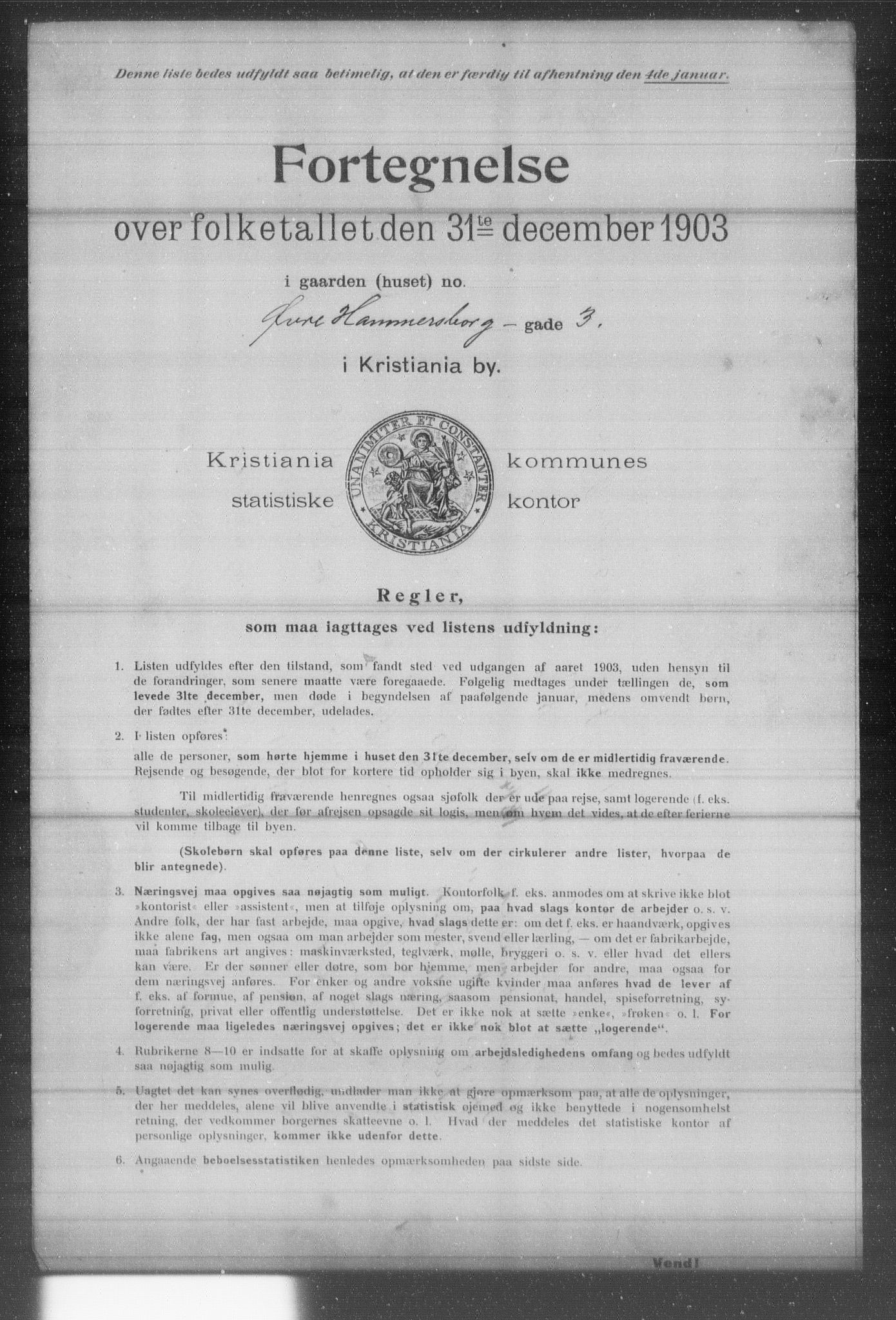 OBA, Kommunal folketelling 31.12.1903 for Kristiania kjøpstad, 1903, s. 24847