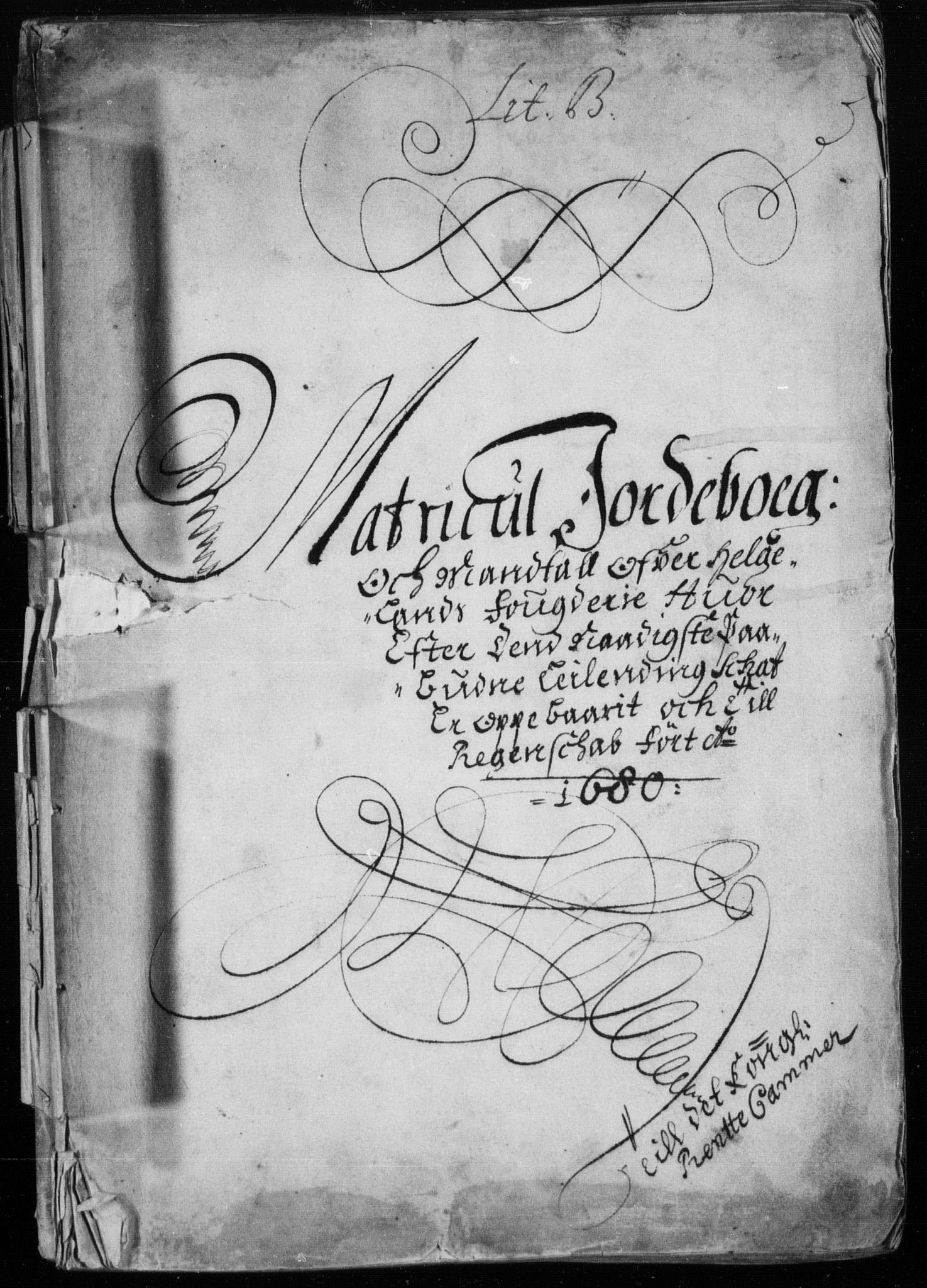 Rentekammeret inntil 1814, Reviderte regnskaper, Stiftamtstueregnskaper, Trondheim stiftamt og Nordland amt, AV/RA-EA-6044/R/Rh/L0007: Nordland amt, 1680
