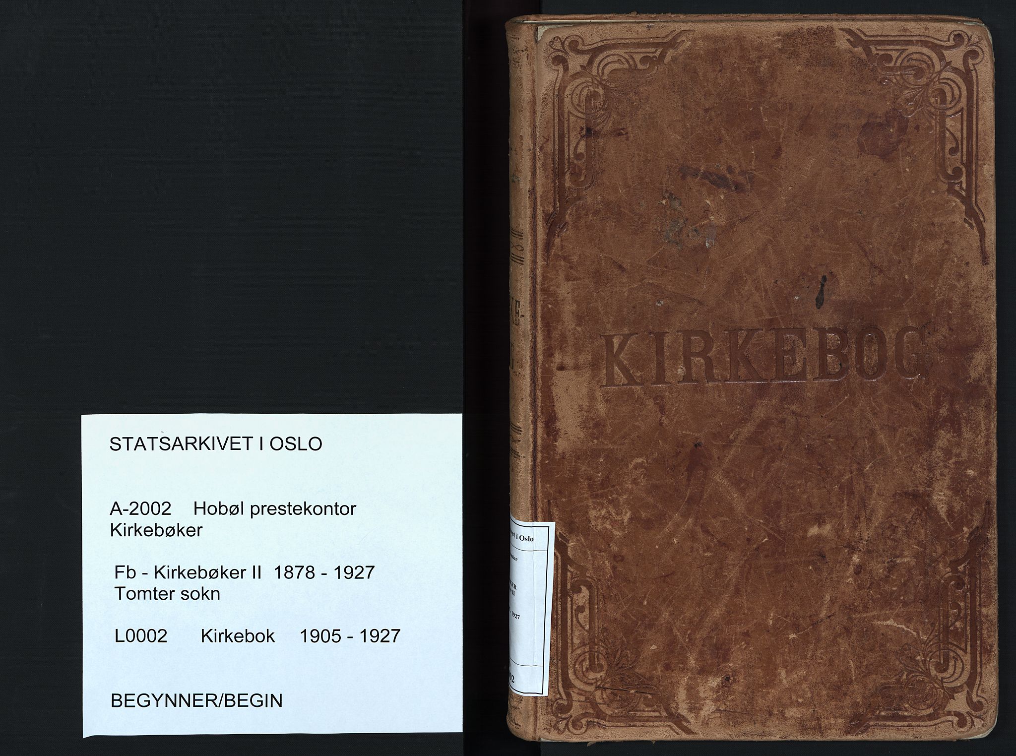 Hobøl prestekontor Kirkebøker, AV/SAO-A-2002/F/Fb/L0002: Ministerialbok nr. II 2, 1905-1927