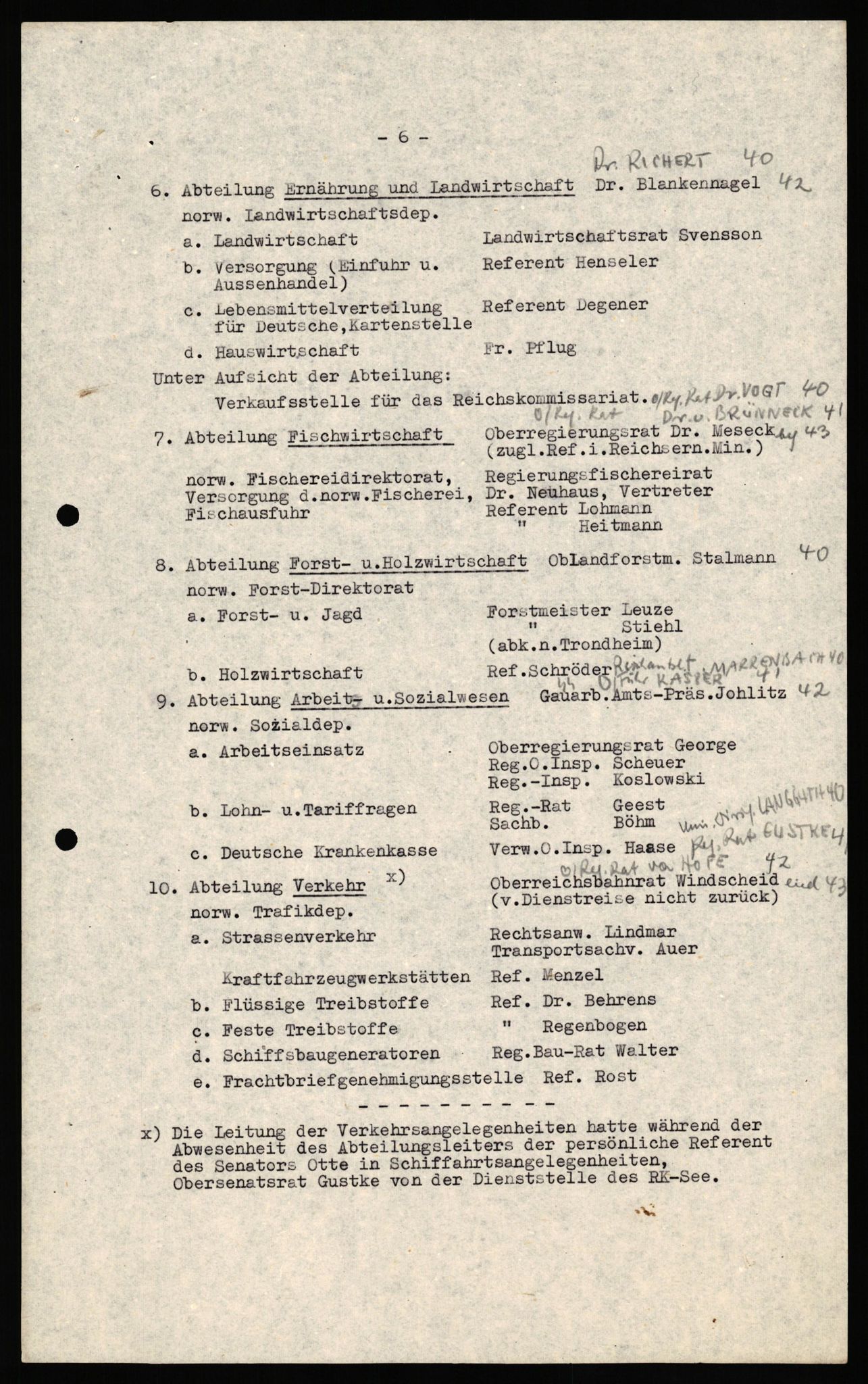 Forsvaret, Forsvarets overkommando II, AV/RA-RAFA-3915/D/Db/L0035: CI Questionaires. Tyske okkupasjonsstyrker i Norge. Tyskere., 1945-1946, s. 47