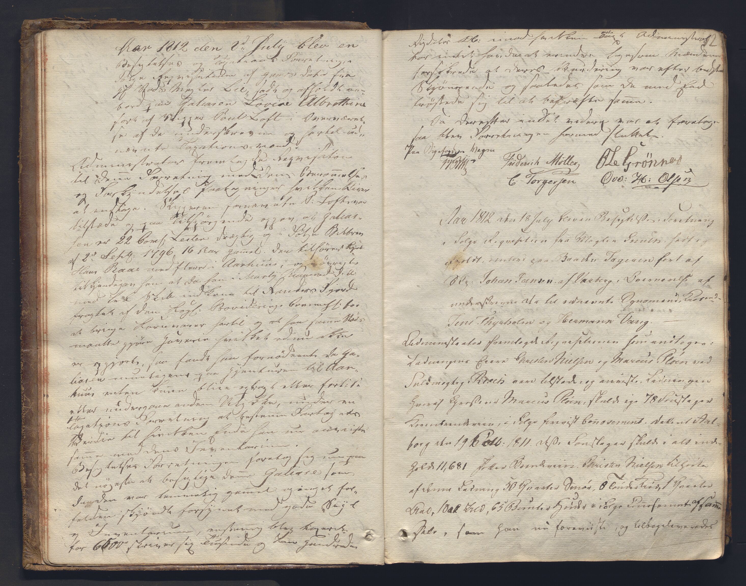 Christiania byfogd, AV/SAO-A-11543/F/Fc/L0024: Ekstrarettsprotokoll, 1812-1845, s. 11b-12a
