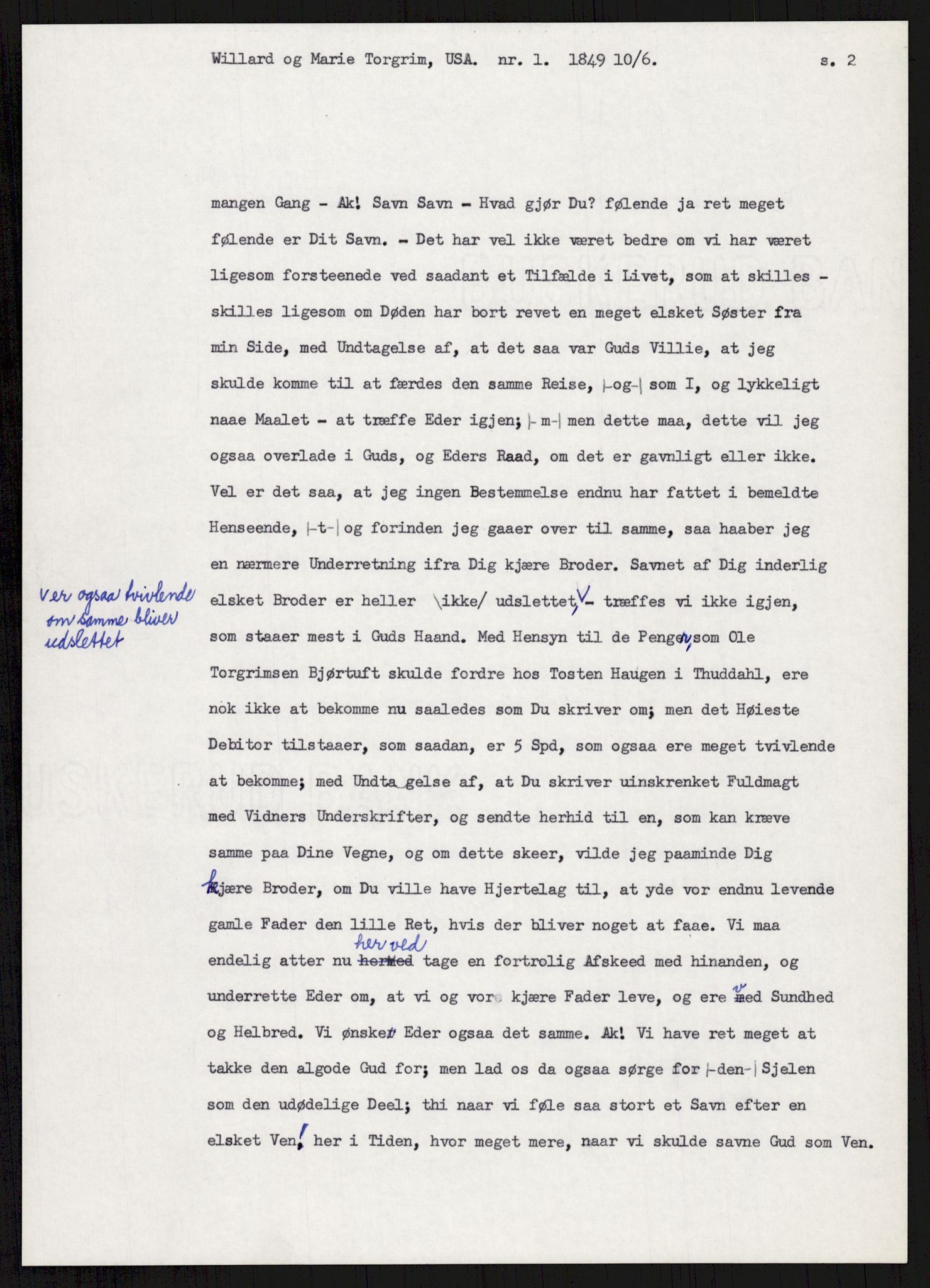 Samlinger til kildeutgivelse, Amerikabrevene, AV/RA-EA-4057/F/L0024: Innlån fra Telemark: Gunleiksrud - Willard, 1838-1914, s. 811