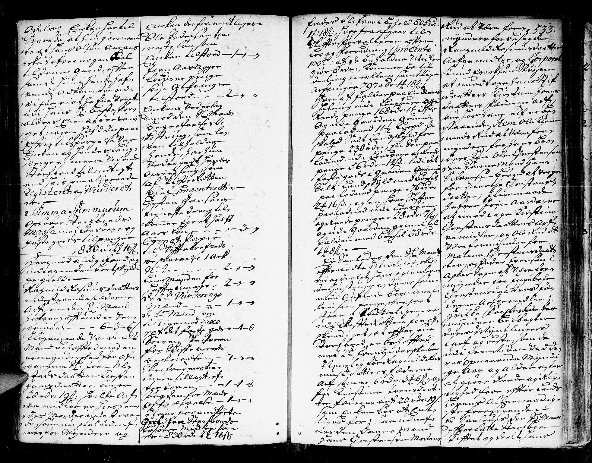 Lier, Røyken og Hurum sorenskriveri, AV/SAKO-A-89/H/Hc/L0003: Skifteprotokoll, 1717-1737, s. 532b-533a