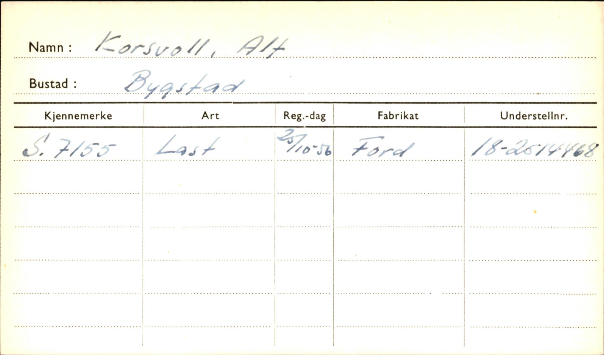 Statens vegvesen, Sogn og Fjordane vegkontor, SAB/A-5301/4/F/L0001B: Eigarregister Fjordane til 1.6.1961, 1930-1961, s. 217