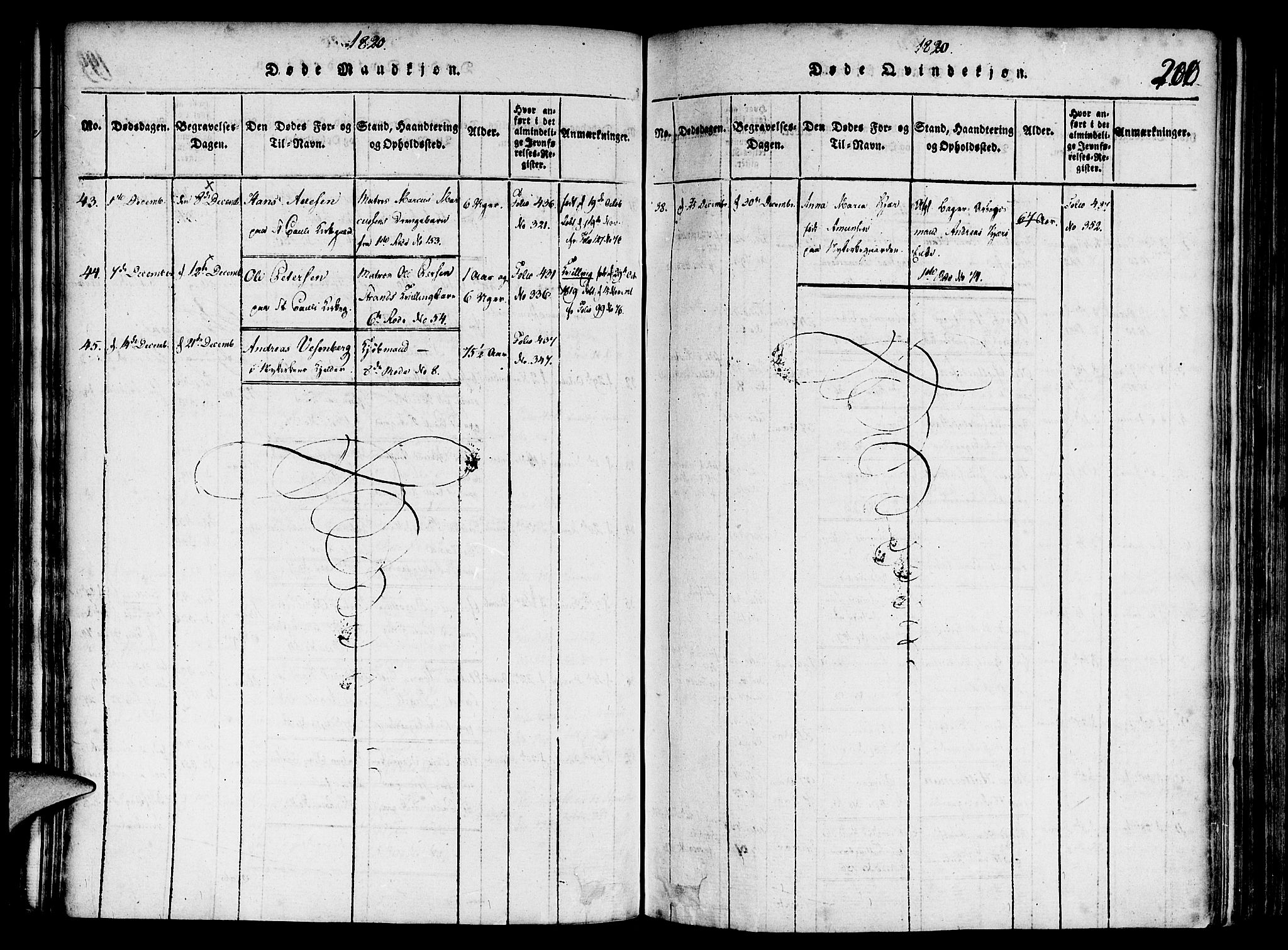 Nykirken Sokneprestembete, AV/SAB-A-77101/H/Haa/L0011: Ministerialbok nr. A 11, 1816-1821, s. 200