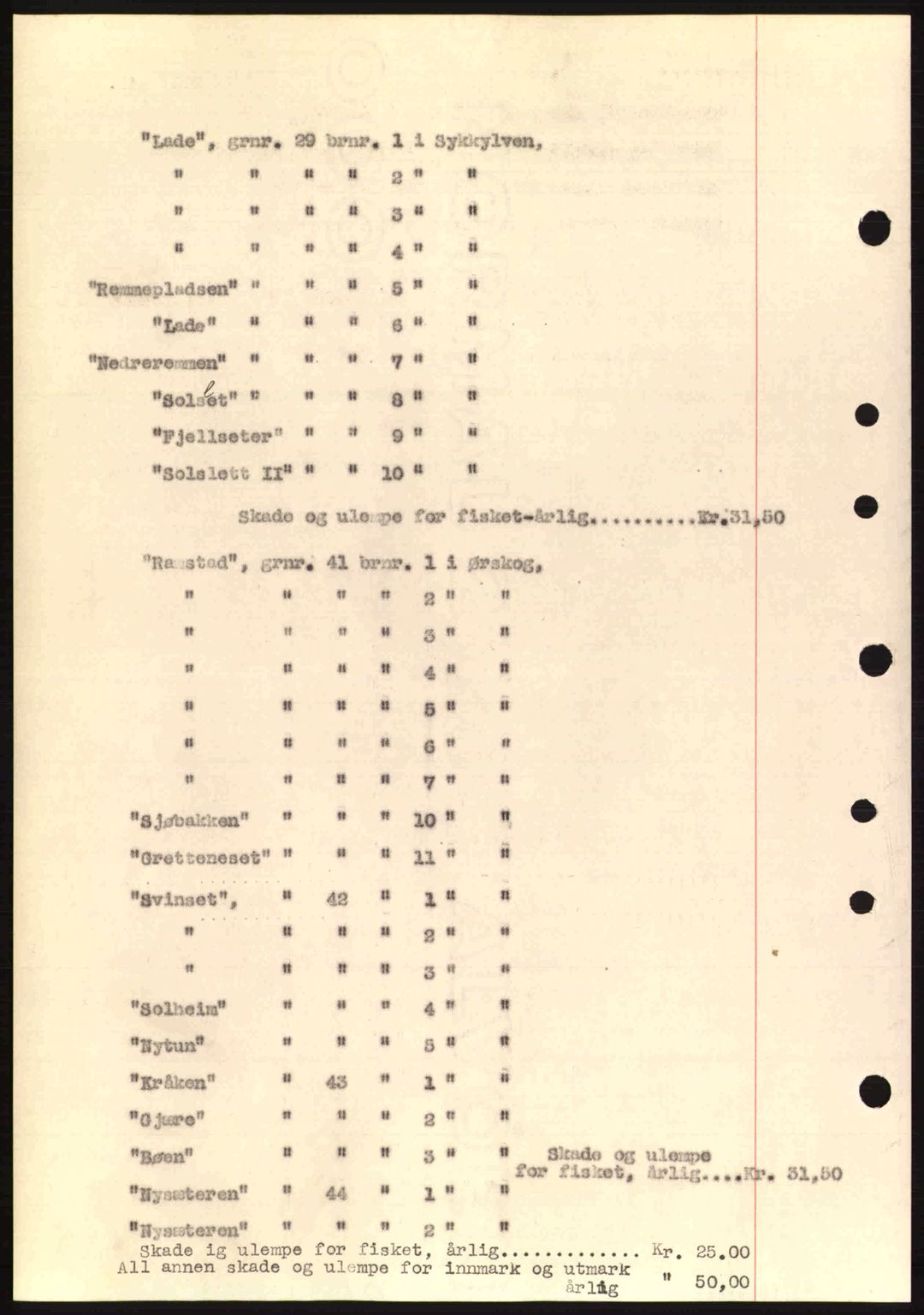 Nordre Sunnmøre sorenskriveri, AV/SAT-A-0006/1/2/2C/2Ca: Pantebok nr. A10, 1940-1941, Dagboknr: 263/1941